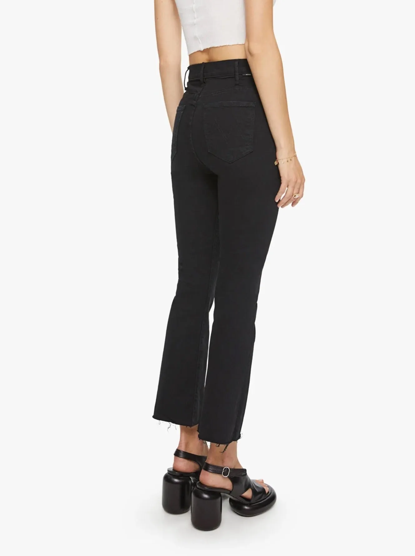 Mother Denim Hustler Ankle Fray- Not Guilty Cool Classic Weekend Warrior Creative Look Modern