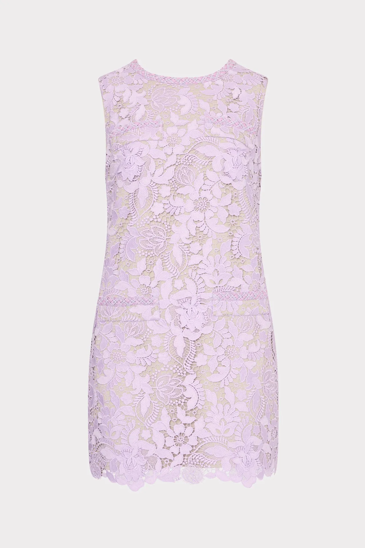 Minimal Core All Inclusive 3D Garden Lace Sleeveless Mini Dress