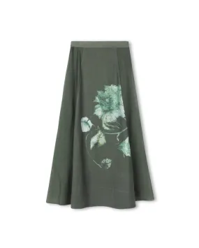 Abington Printed Skirt Artistic Influence Metallic Finish