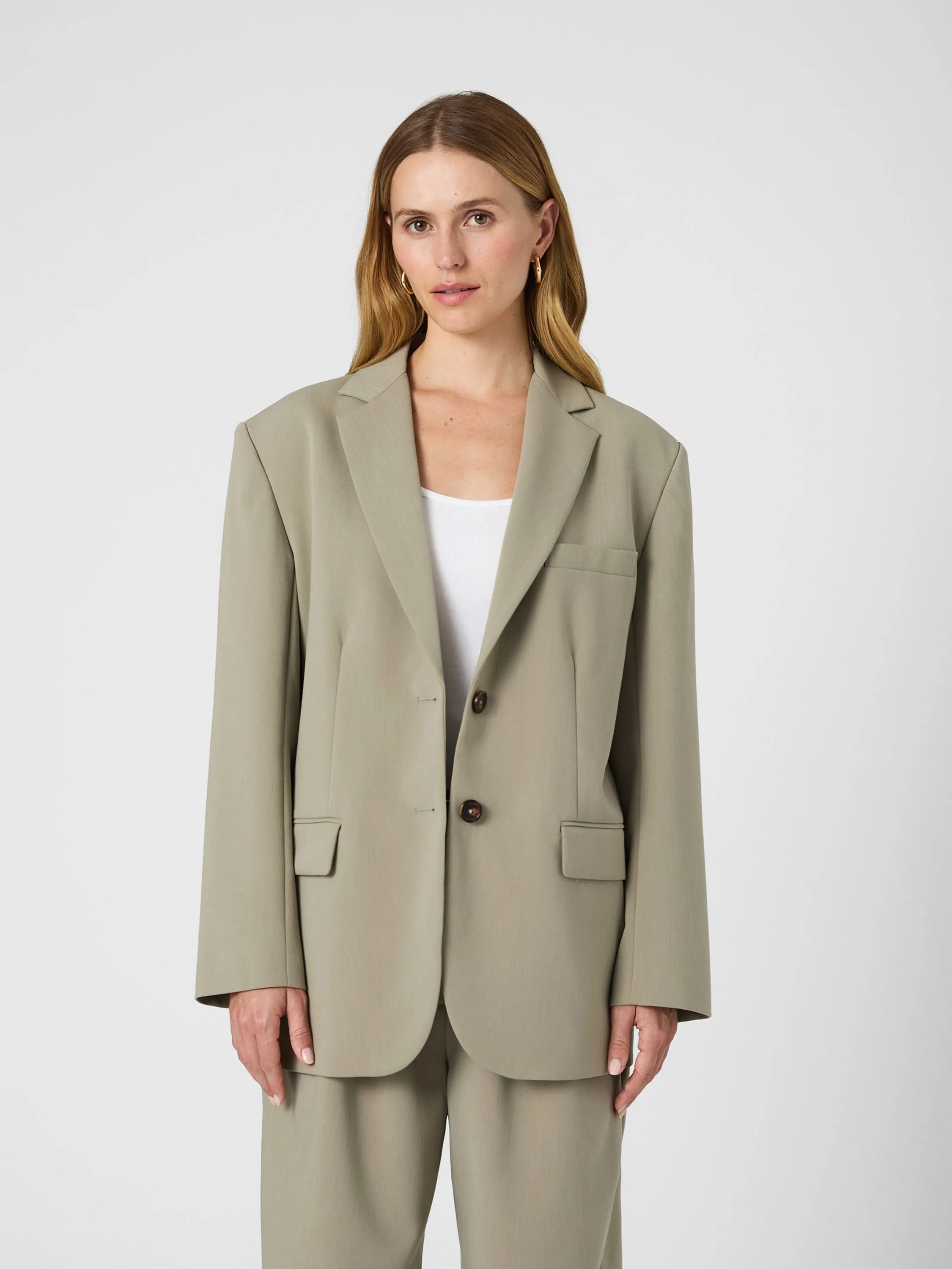 Scratch Resistant Zippers Azra Twill Blazer