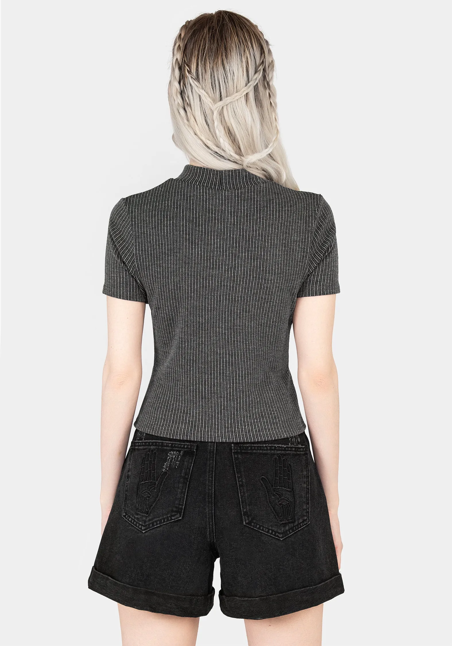 TactileWeave Bryony Striped Crop Top