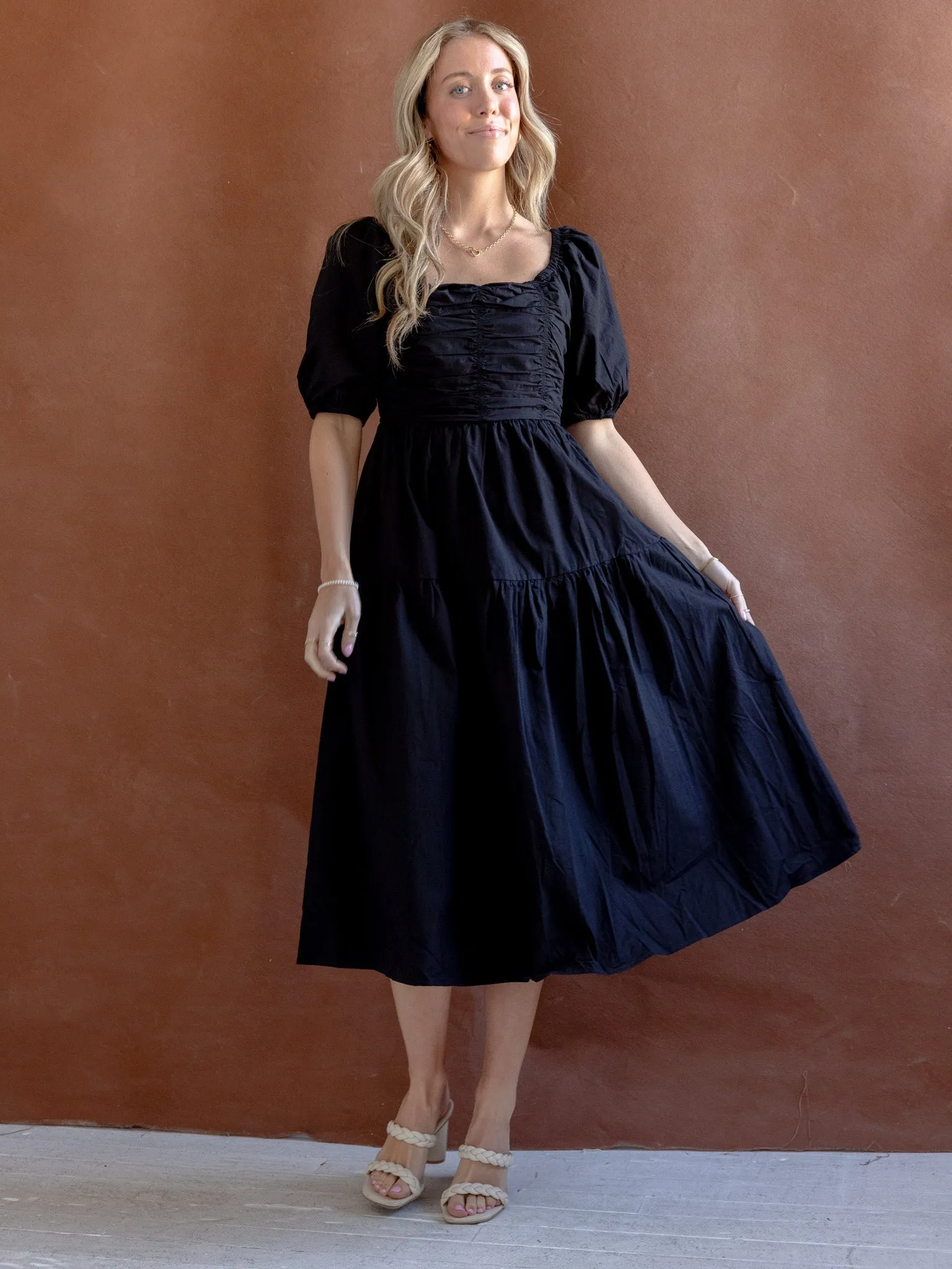 Daywear Fit Flexible Fit Ada Square Neck Dress