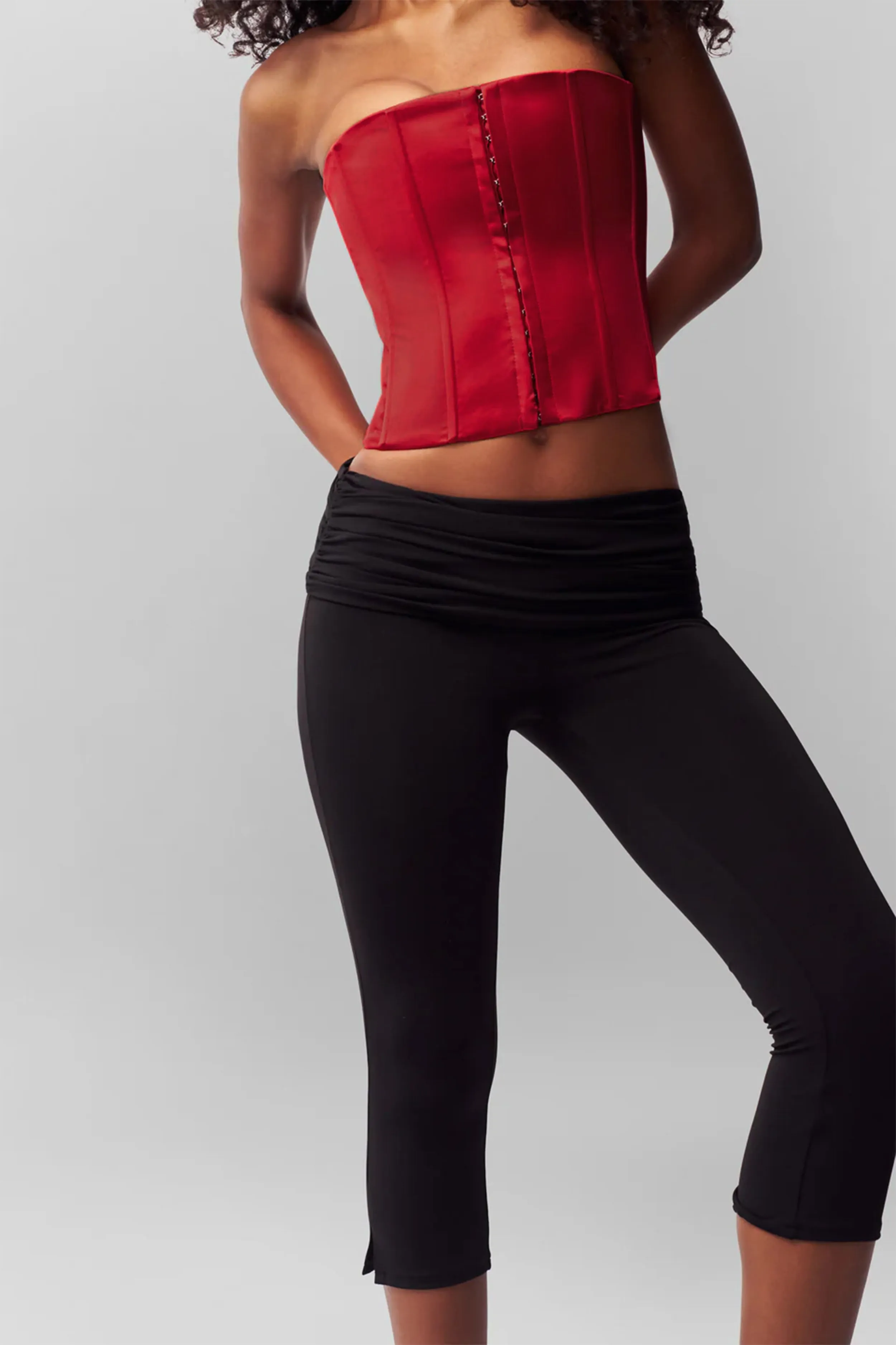 Satin Corset Breathable Material Non Restrictive Cut