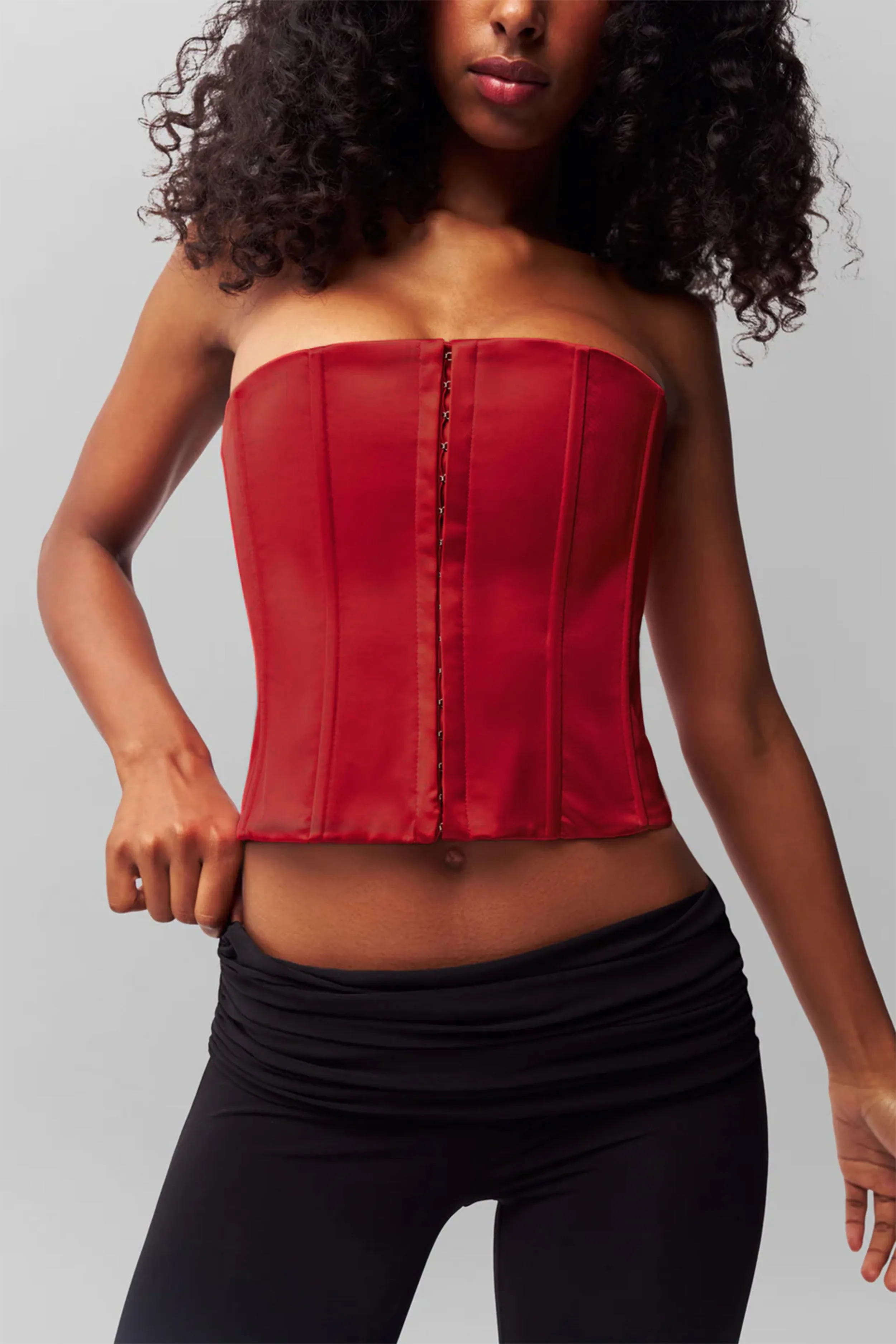 Soft Touch Lining Satin Corset