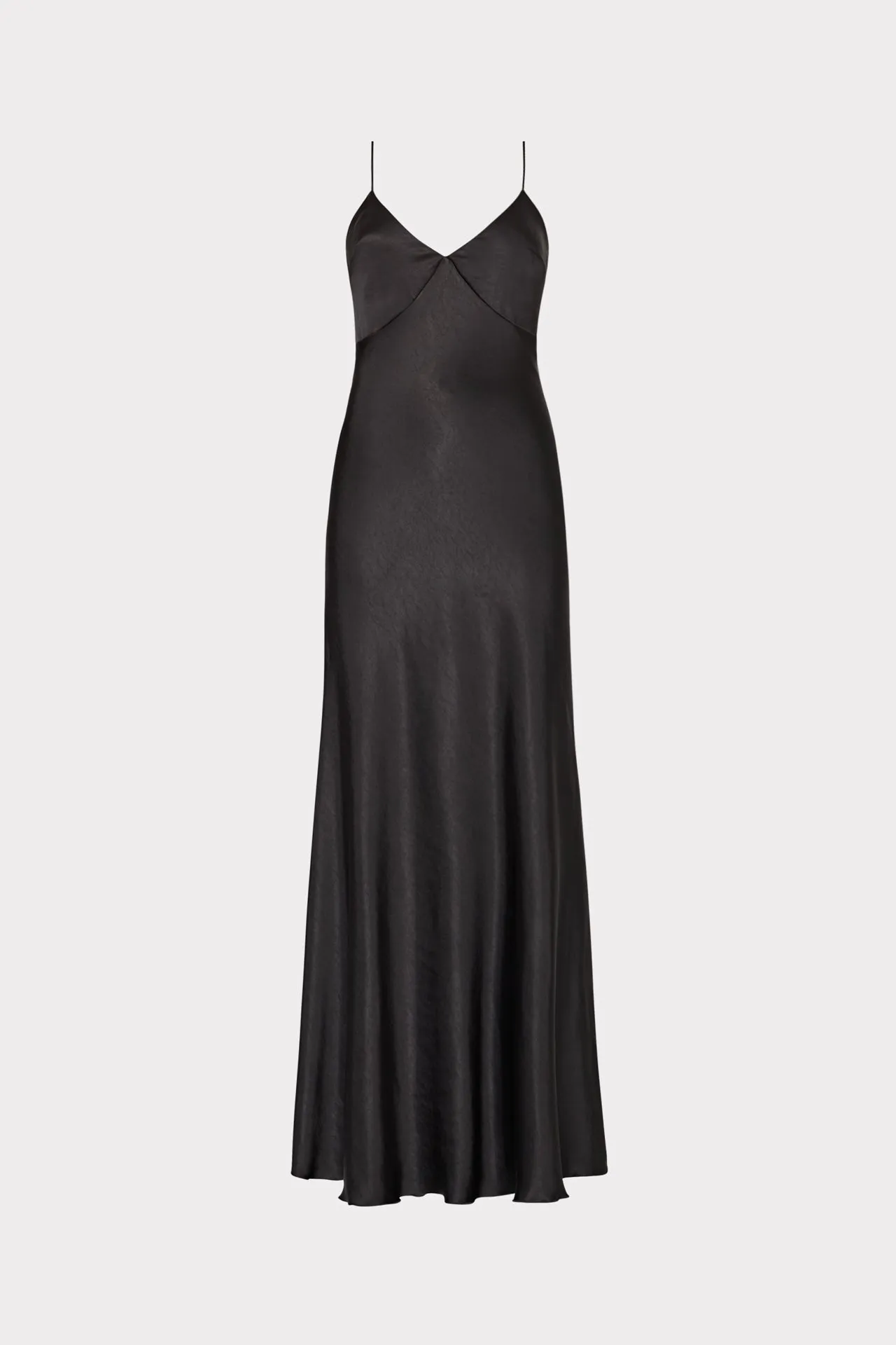 Addie Hammered Satin Maxi Dress Full-length elegant piece