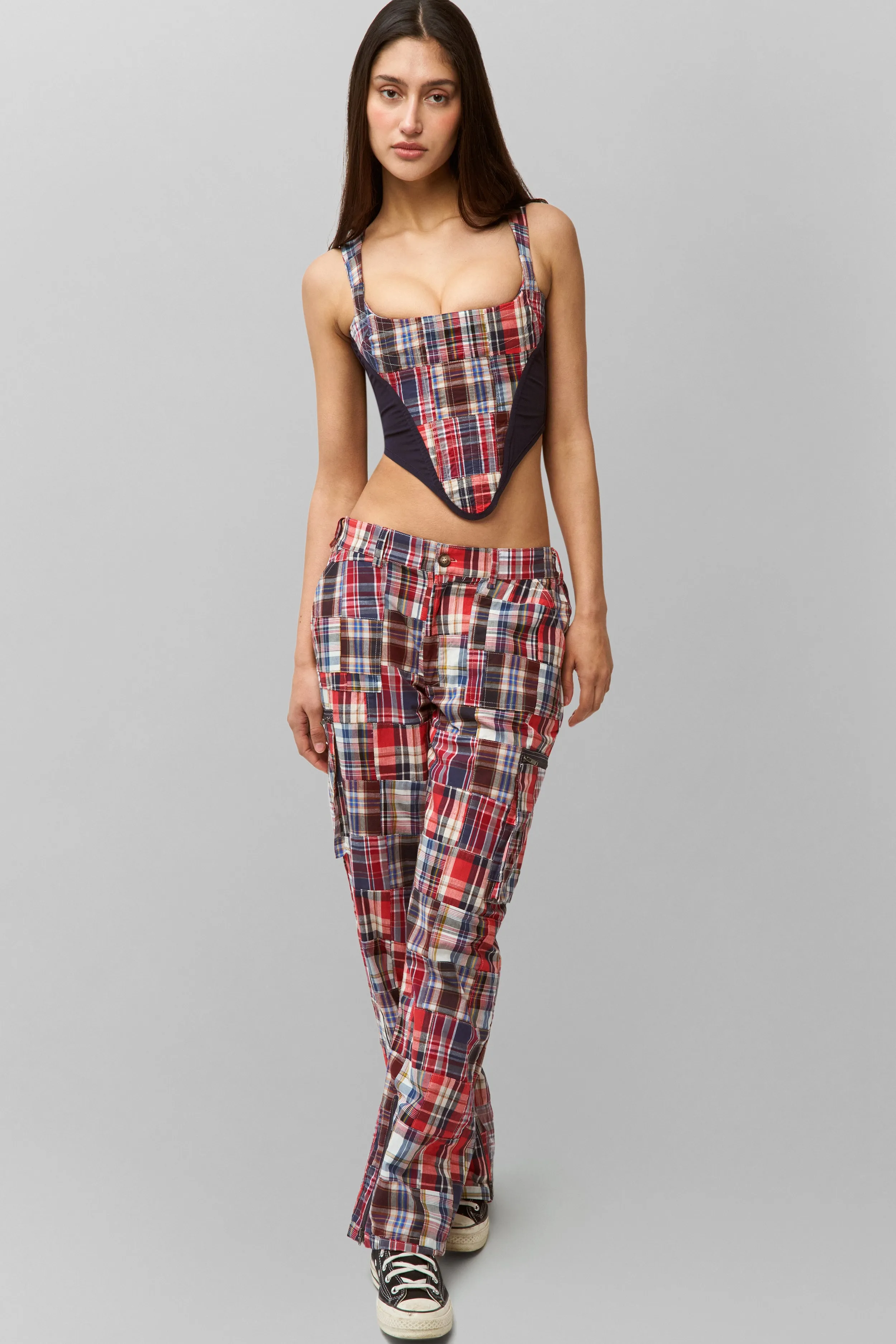 HighRiseWaist Adrian Patchwork Pant
