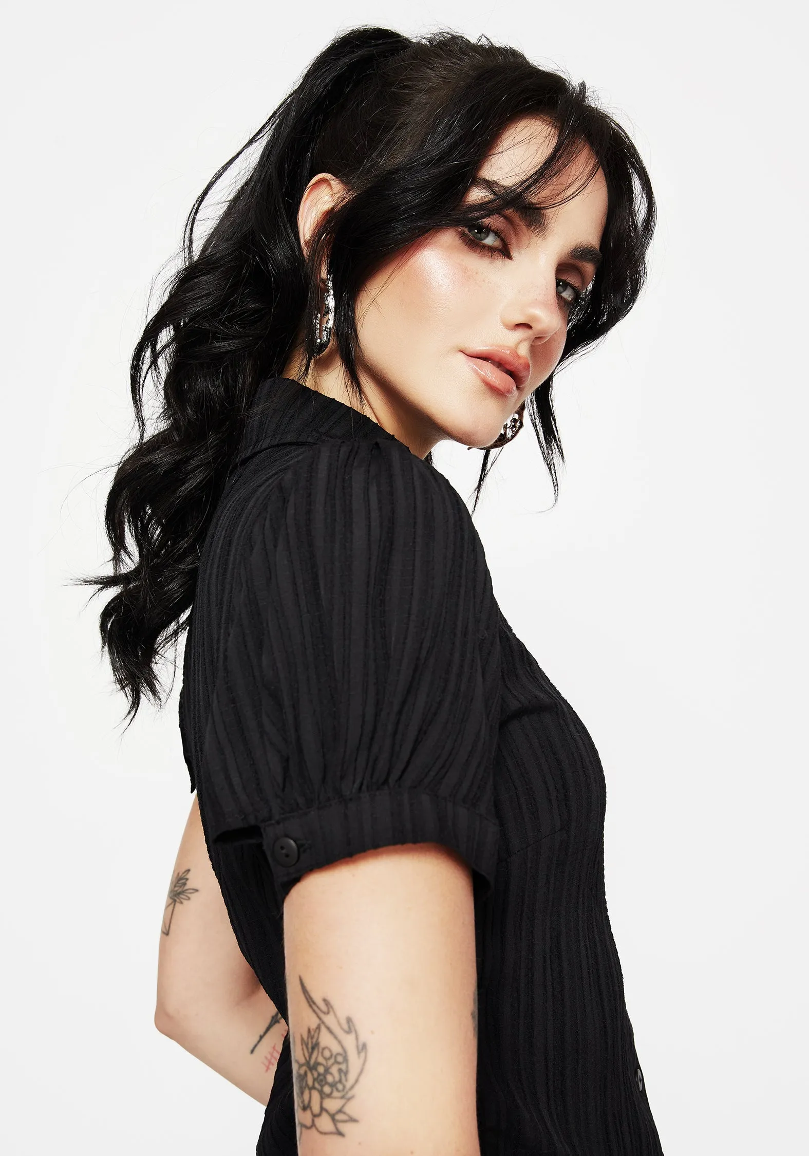 Alcina Puff Sleeve Crop Top TailoredCut Tagless Labeling