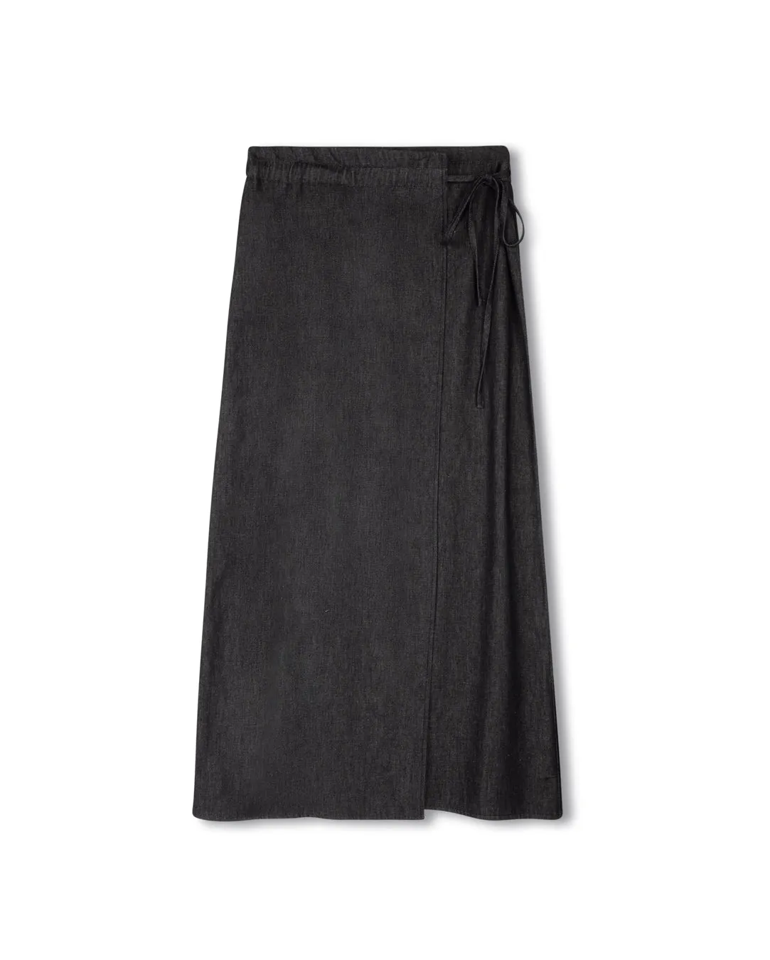 Resale Value Adjustable Waist Alepat Wrap Denim Skirt