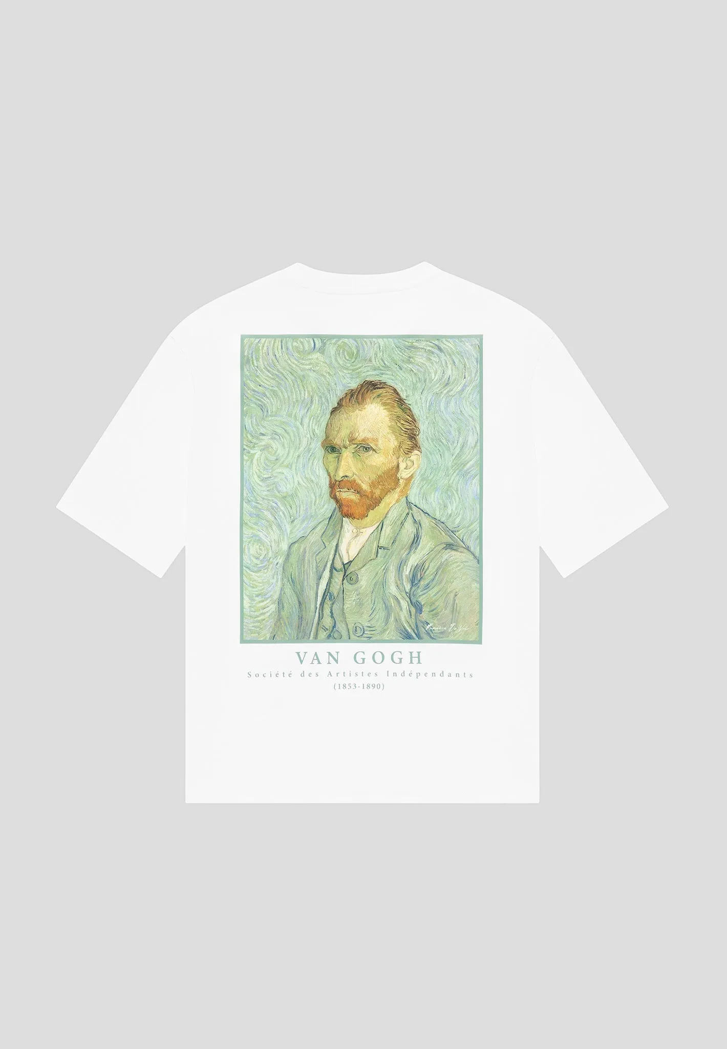 Soft Collar Design Exclusive Collection Self Portrait - Van Gogh T-Shirt - White