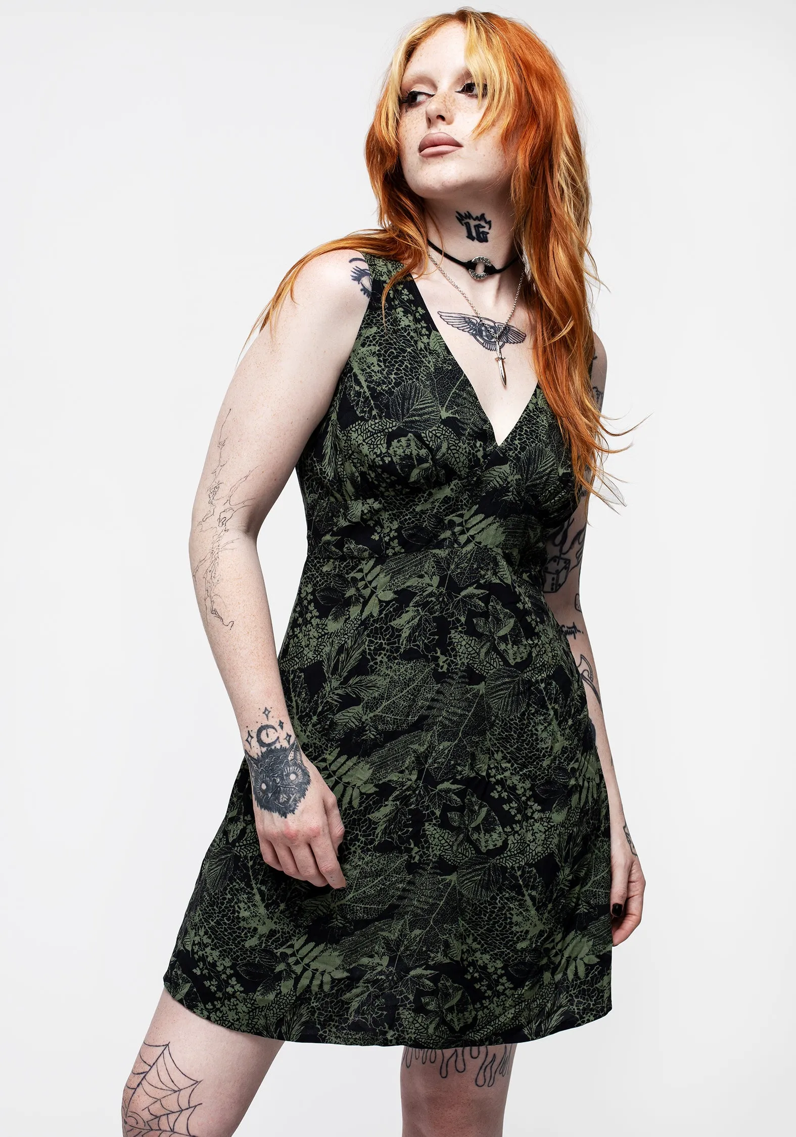 Daphne V-Neck Mini Dress Semi Formal