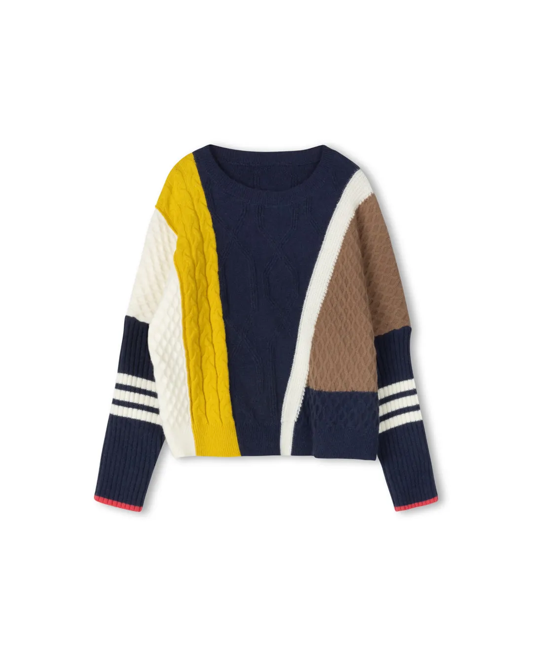 Versatile Layering Piece Multi Textured Sweater