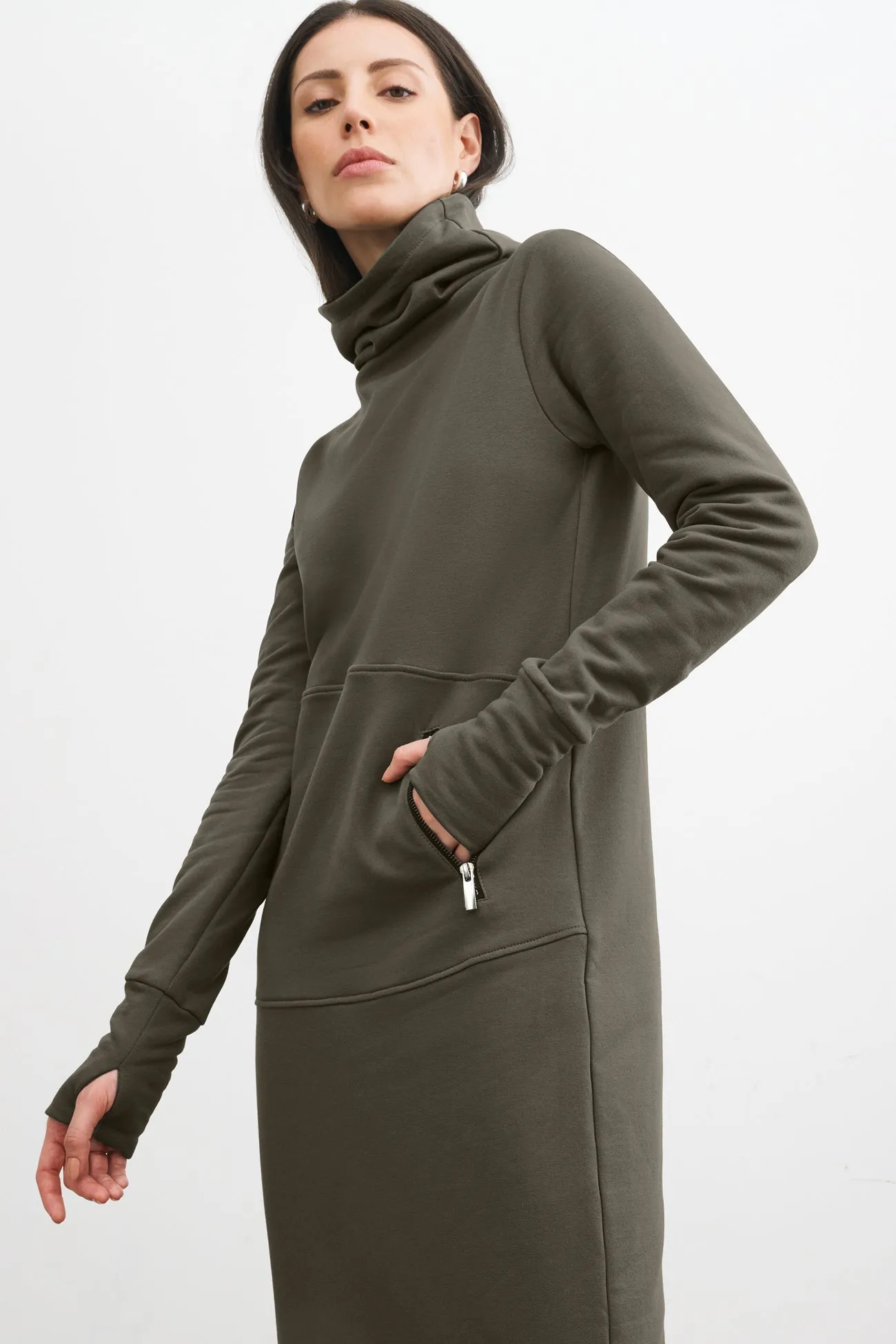 Allen Sweatshirt Dress Calm Energy Feminine Style
