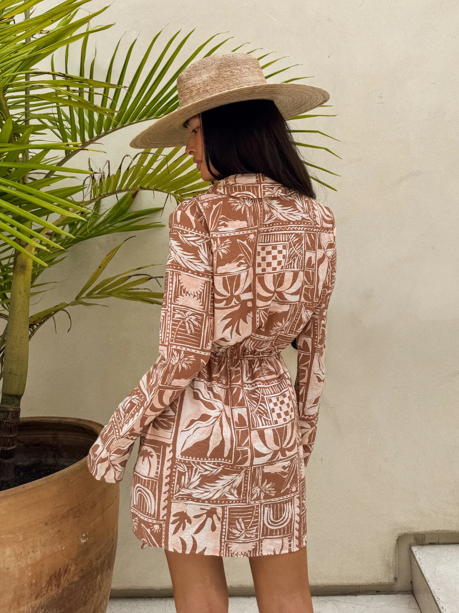 Postcards Wrap Mini Dress - Final Sale Winter Outfit