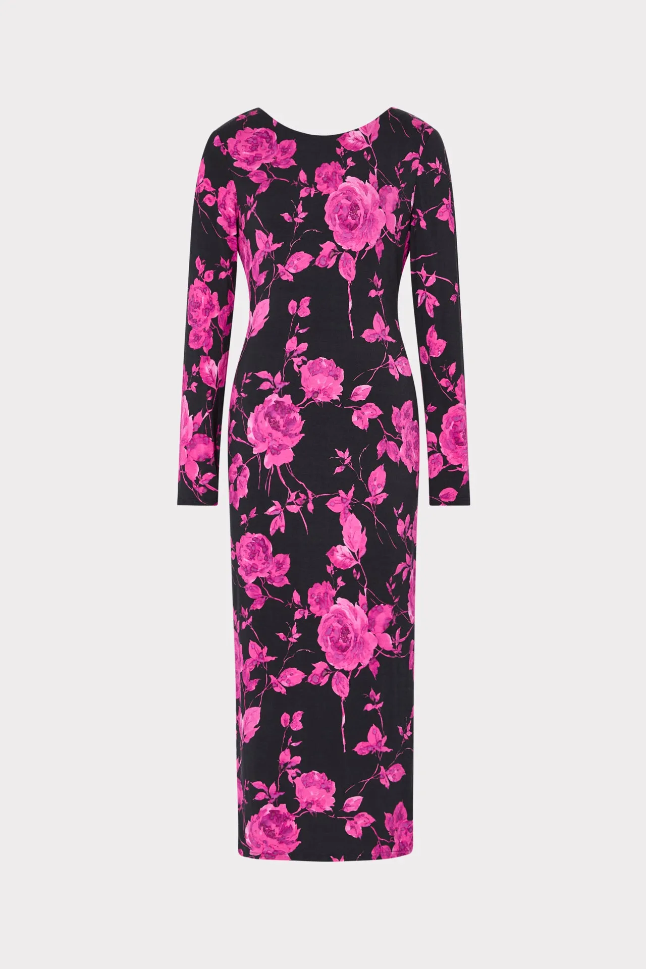 solo wear Fashion Essential Amarilla Rose Jersey Midi Dress