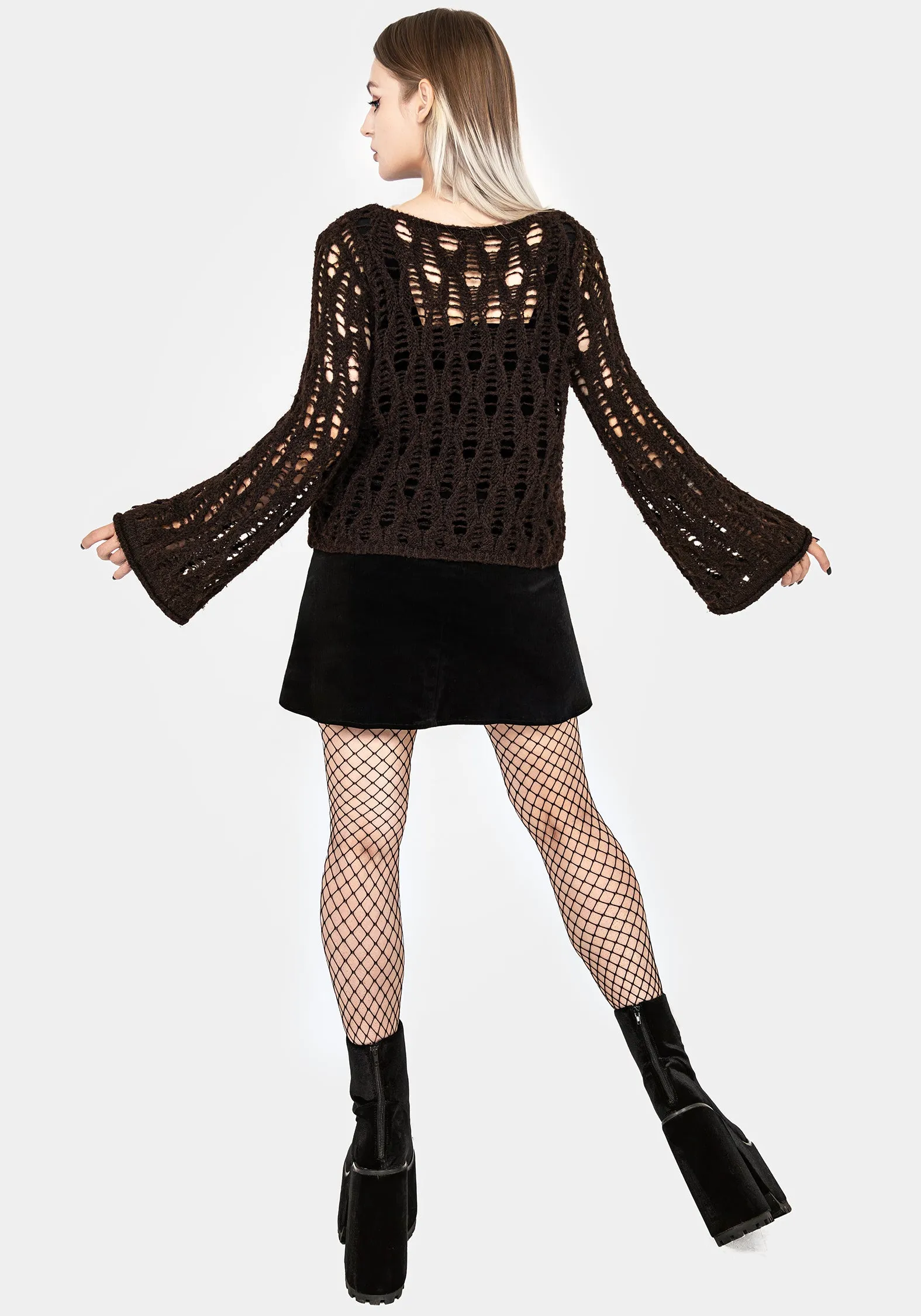 Ameila Pointelle Jumper Temperature Regulating Cozy Loopback Fabric