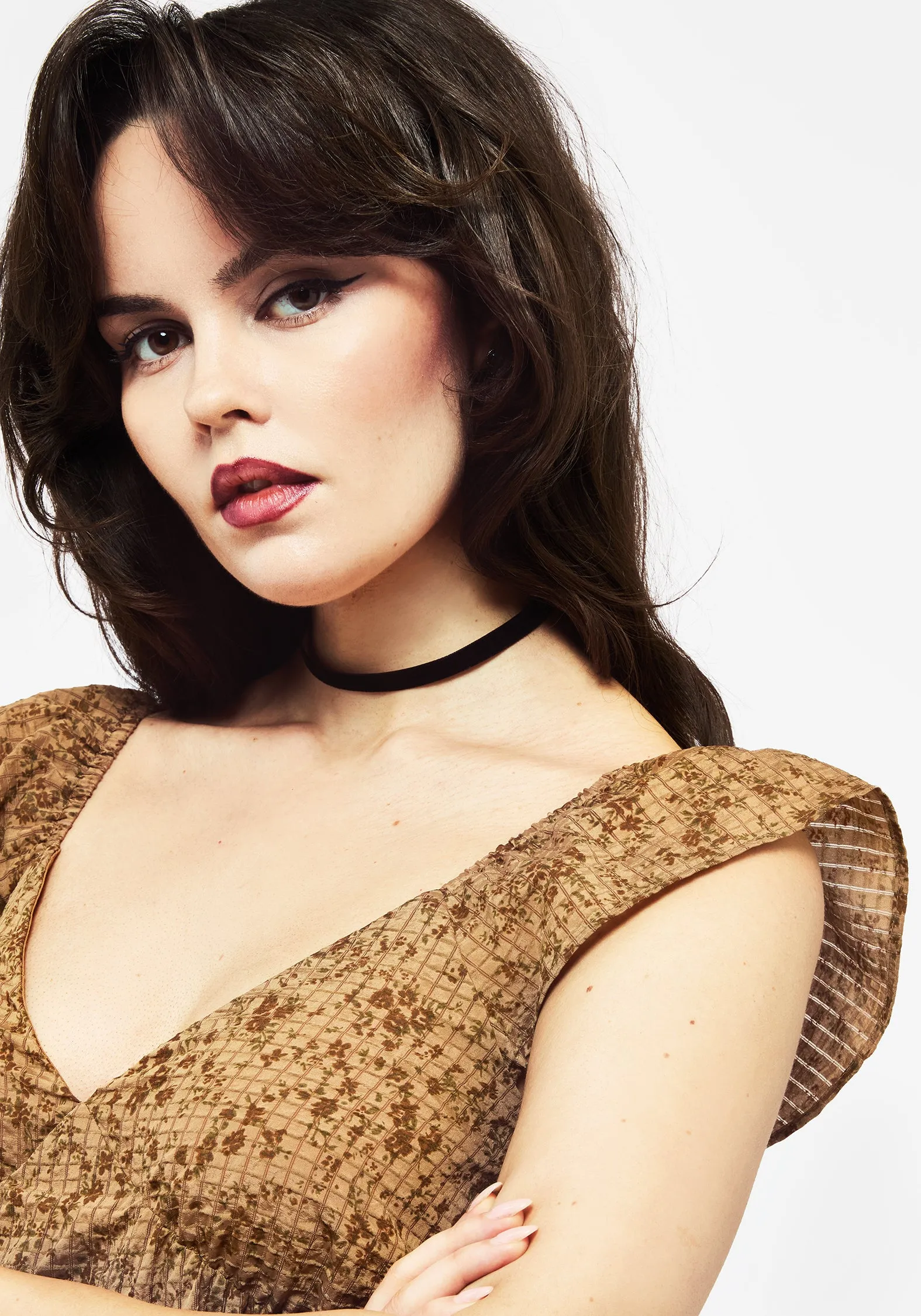 Trendy summer outfit Perfect Cut Amelia Floral Print Tiered Mini Dress