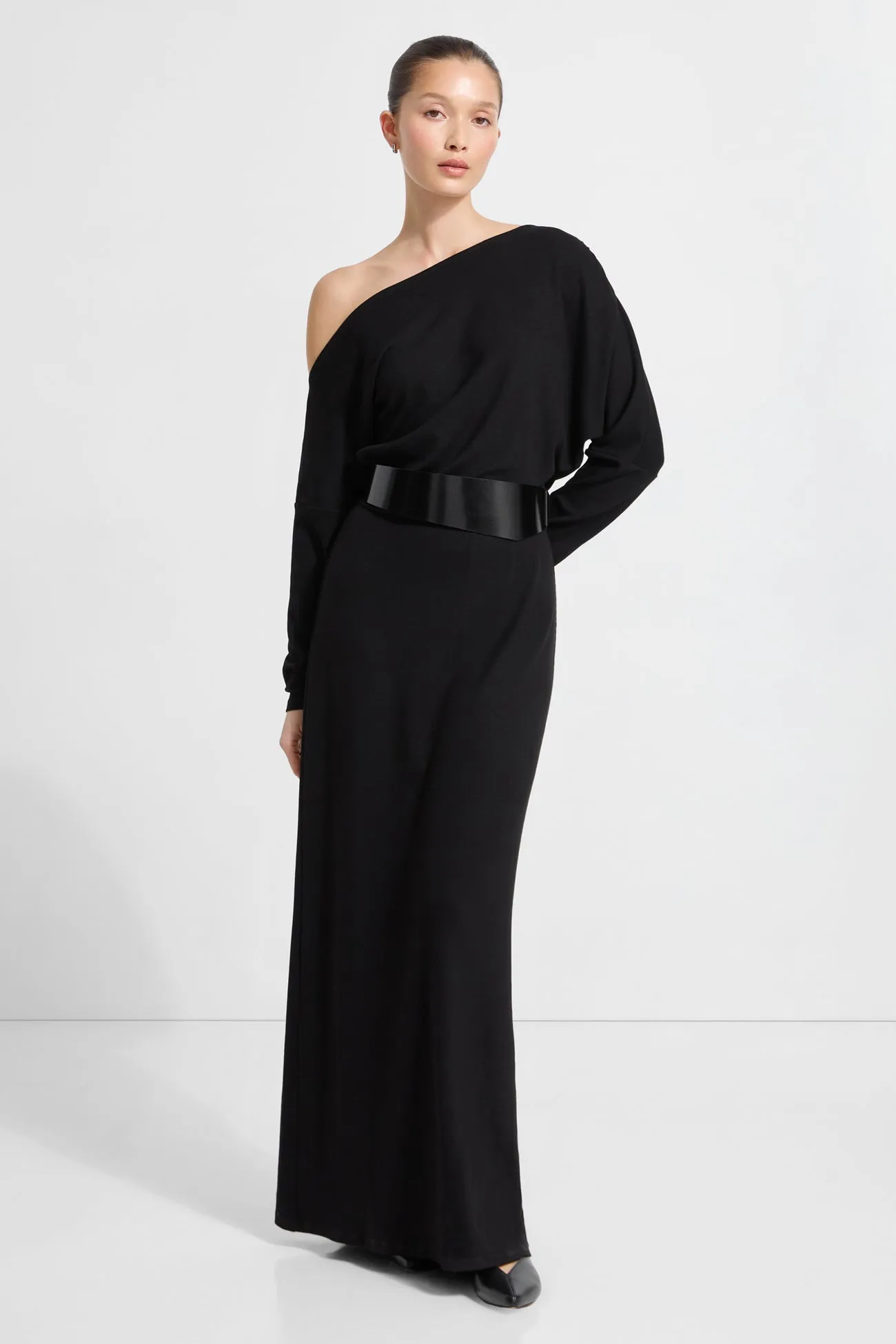Minimal Harmony Dress for brunch Amia Gown