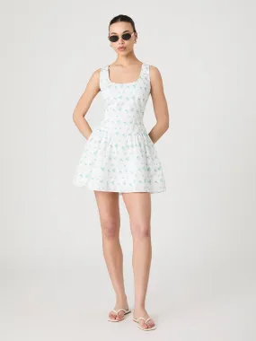 Vibrant Movement Anna Fleur Ruched Mini Dress