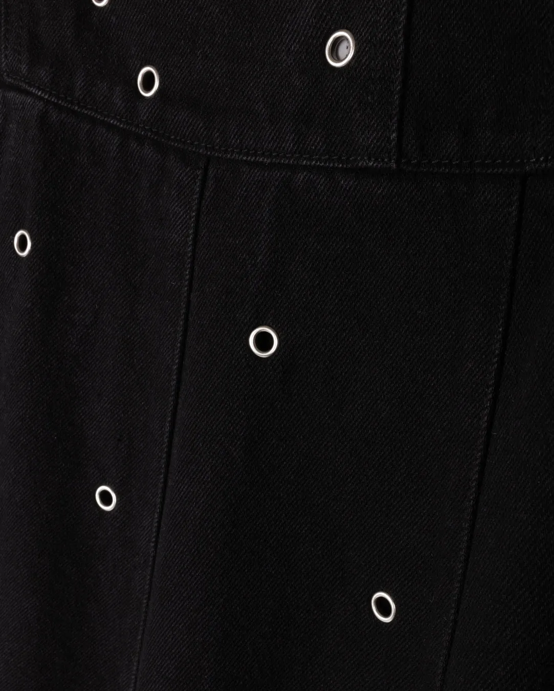 Creative Fashion Drop Yolk Paneled Denim Skirt