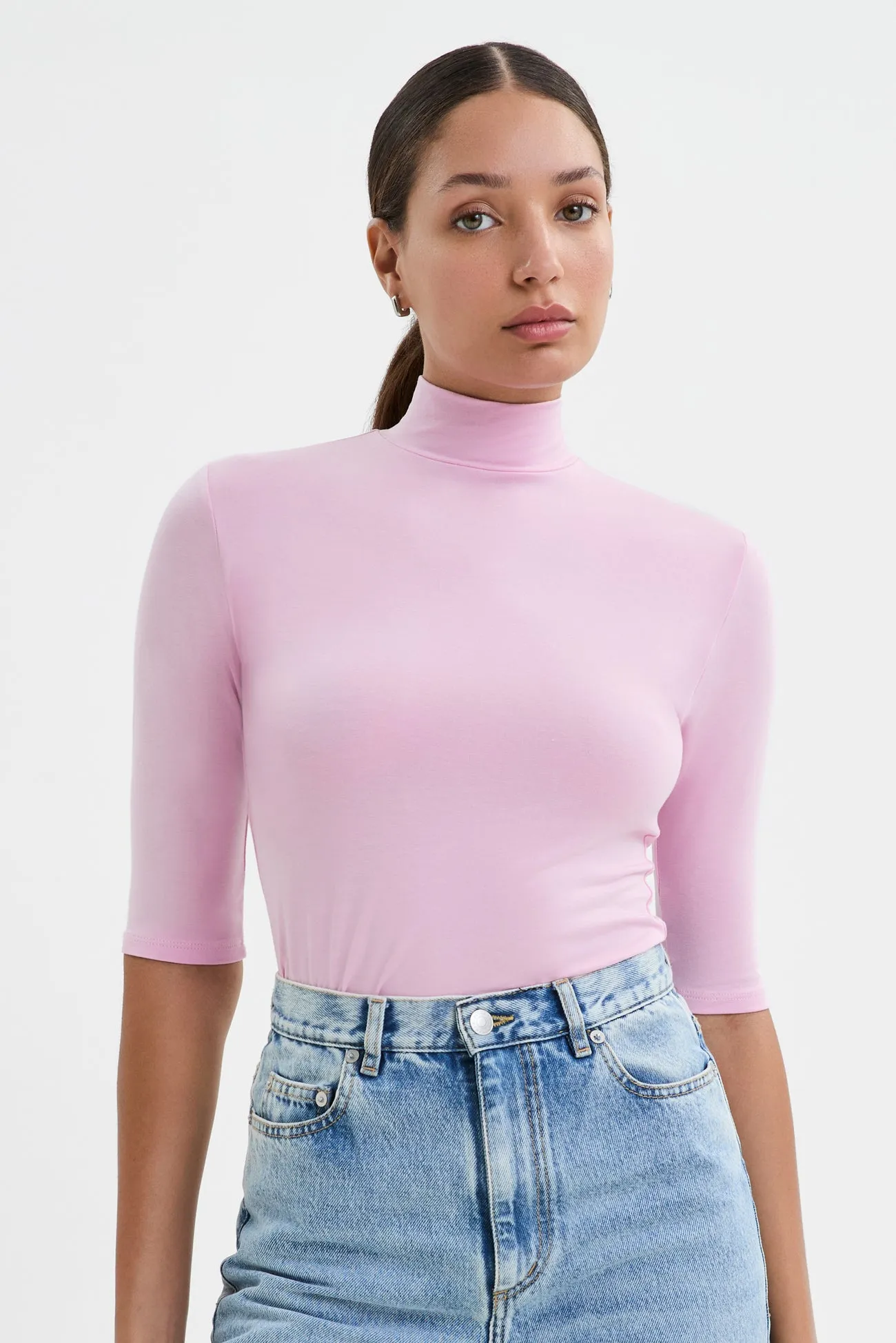Ana Mock Neck Top AdvancedMoistureManagement