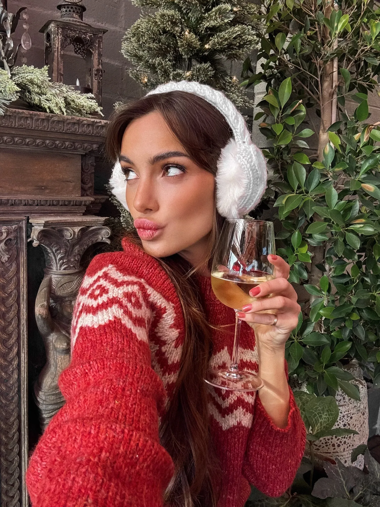 Apres Ski Nordic Knit Sweater - Final Sale Diagonal Pocket Placement Office Trend