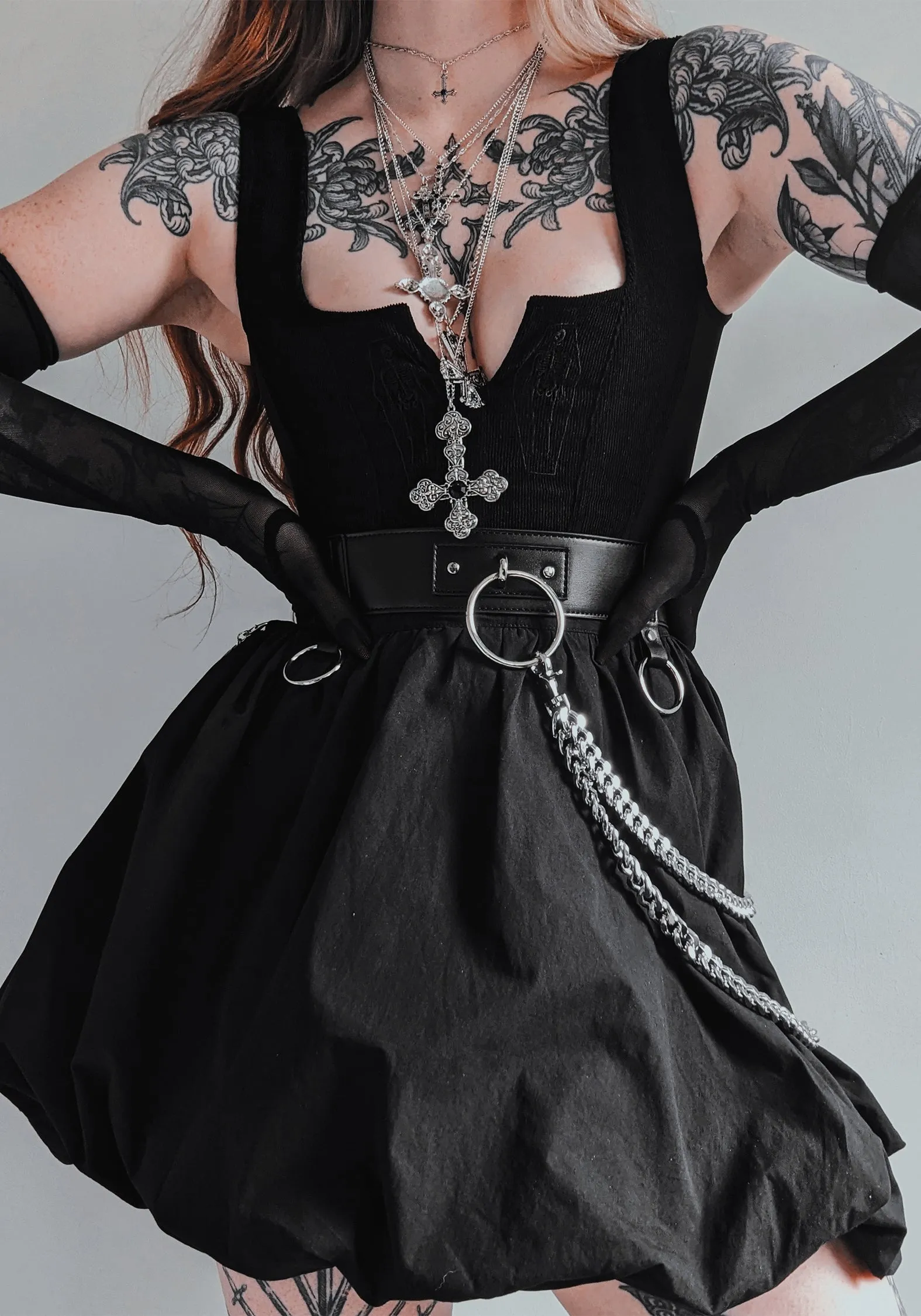 Aranya Puff Micro Mini Skirt Core Utility Modern Cut