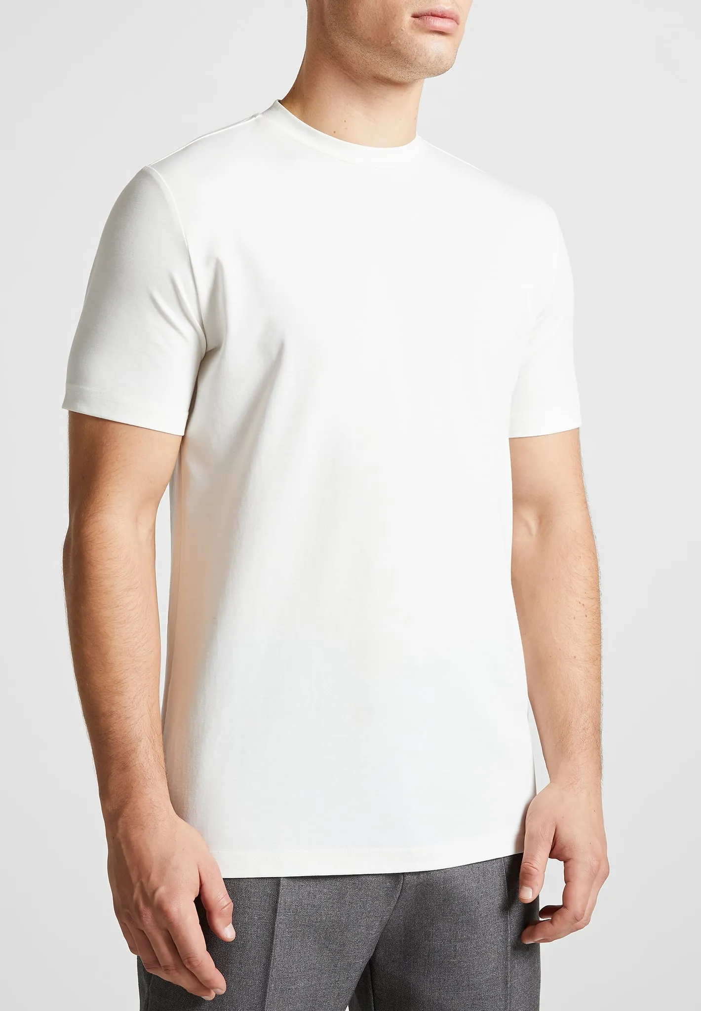 Budget Friendly Armand - Fitted Luxe T-Shirt - White