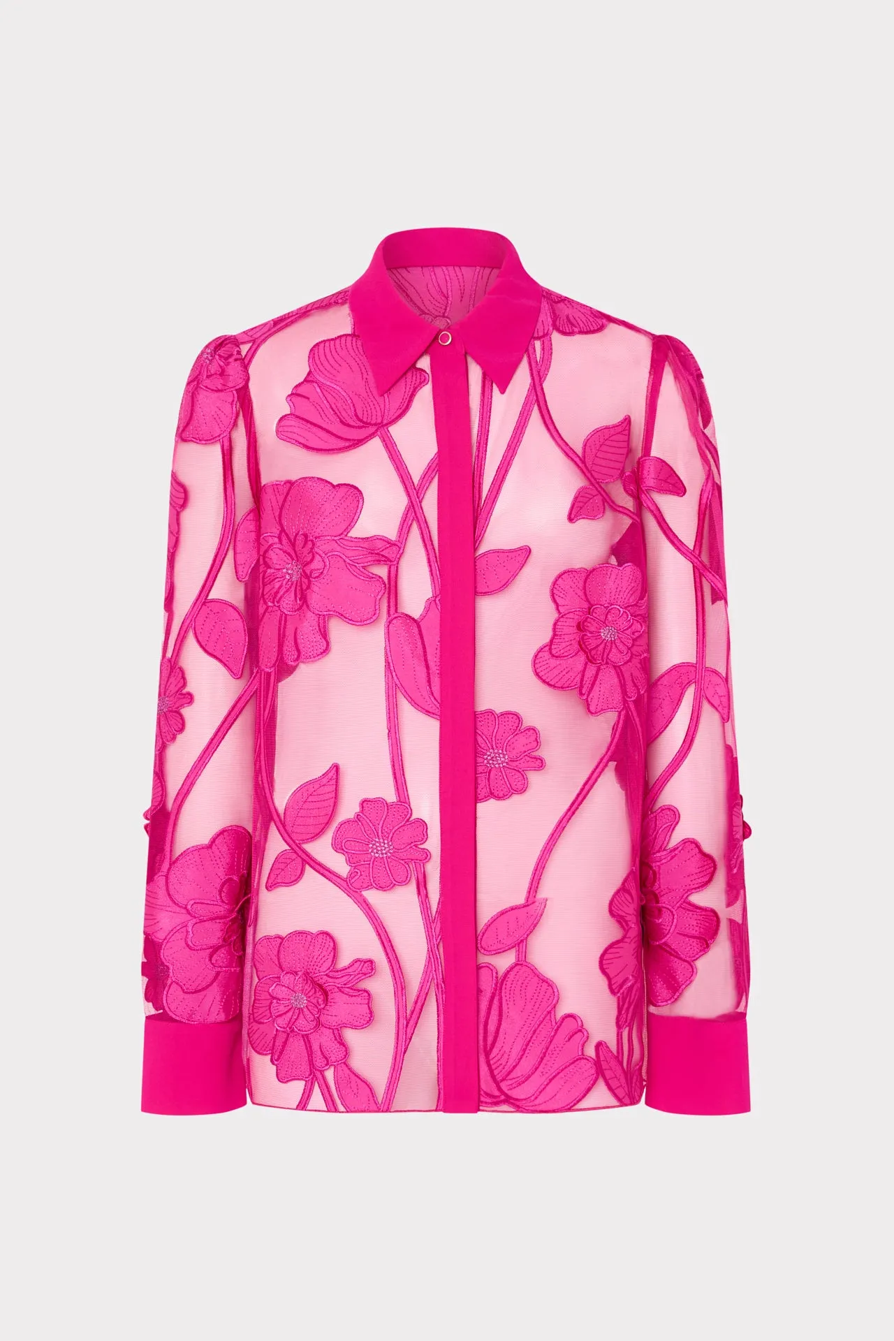 Ashton Grand Fleur Embroidered Top Multi Panel Cut