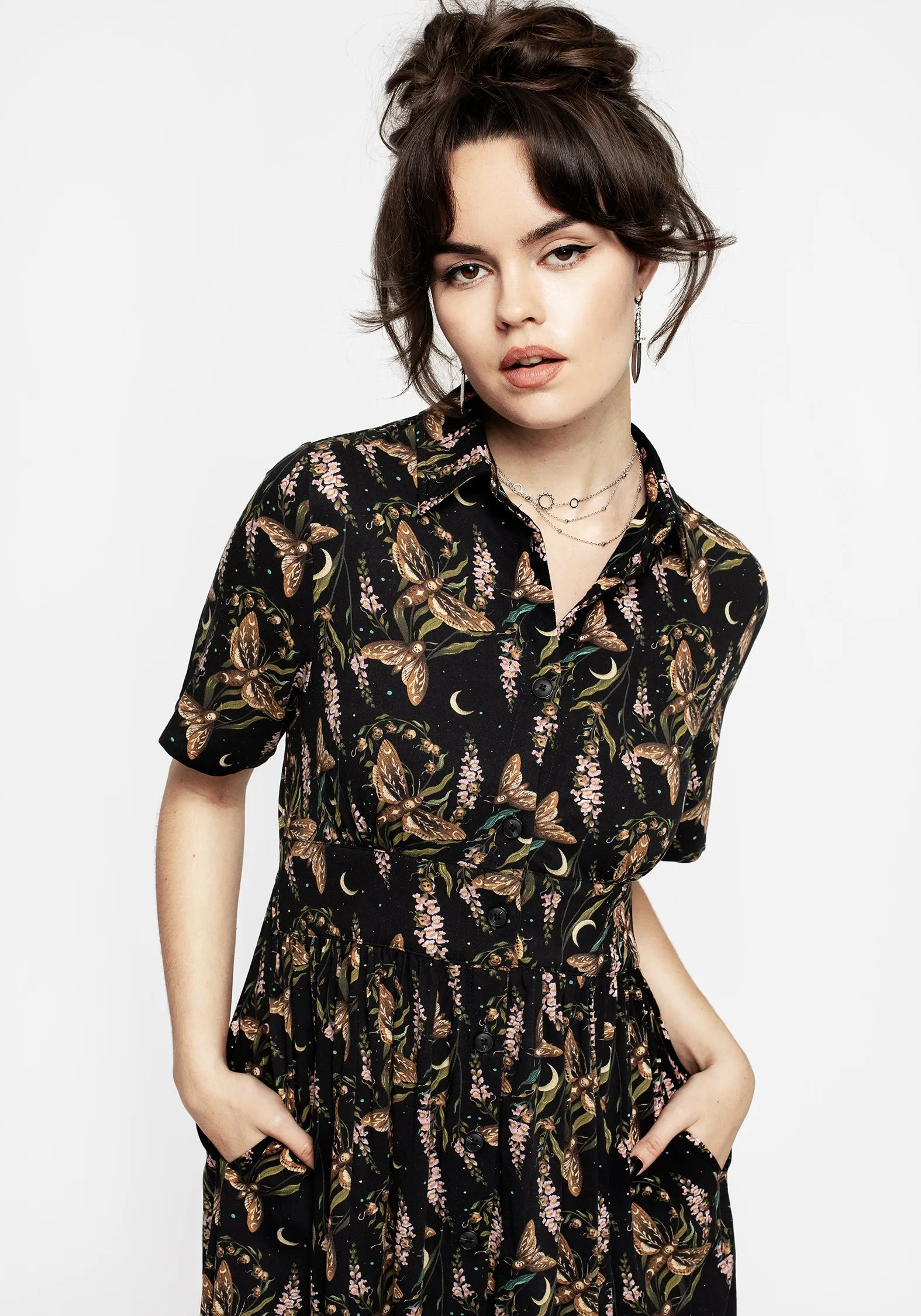 Atropos Midi Shirt Dress Parisian Touch Relaxed Comfort