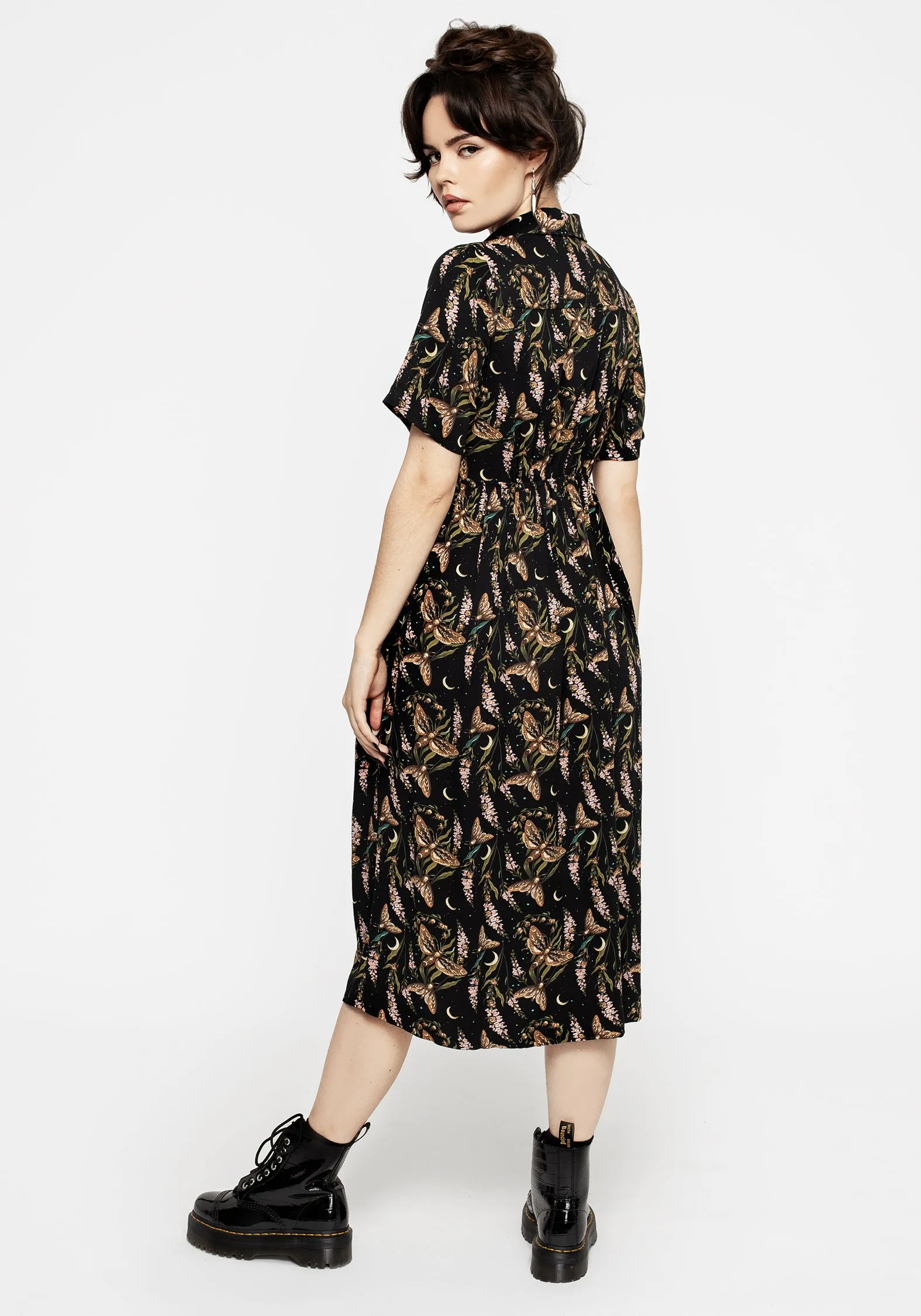 MultiPurposePockets Sustainable-Lining Atropos Midi Shirt Dress