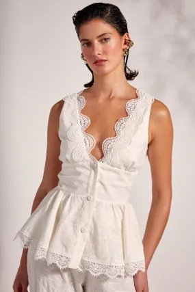 Comfy Look Wear Ergonomic Cut AWA TOP WHITE