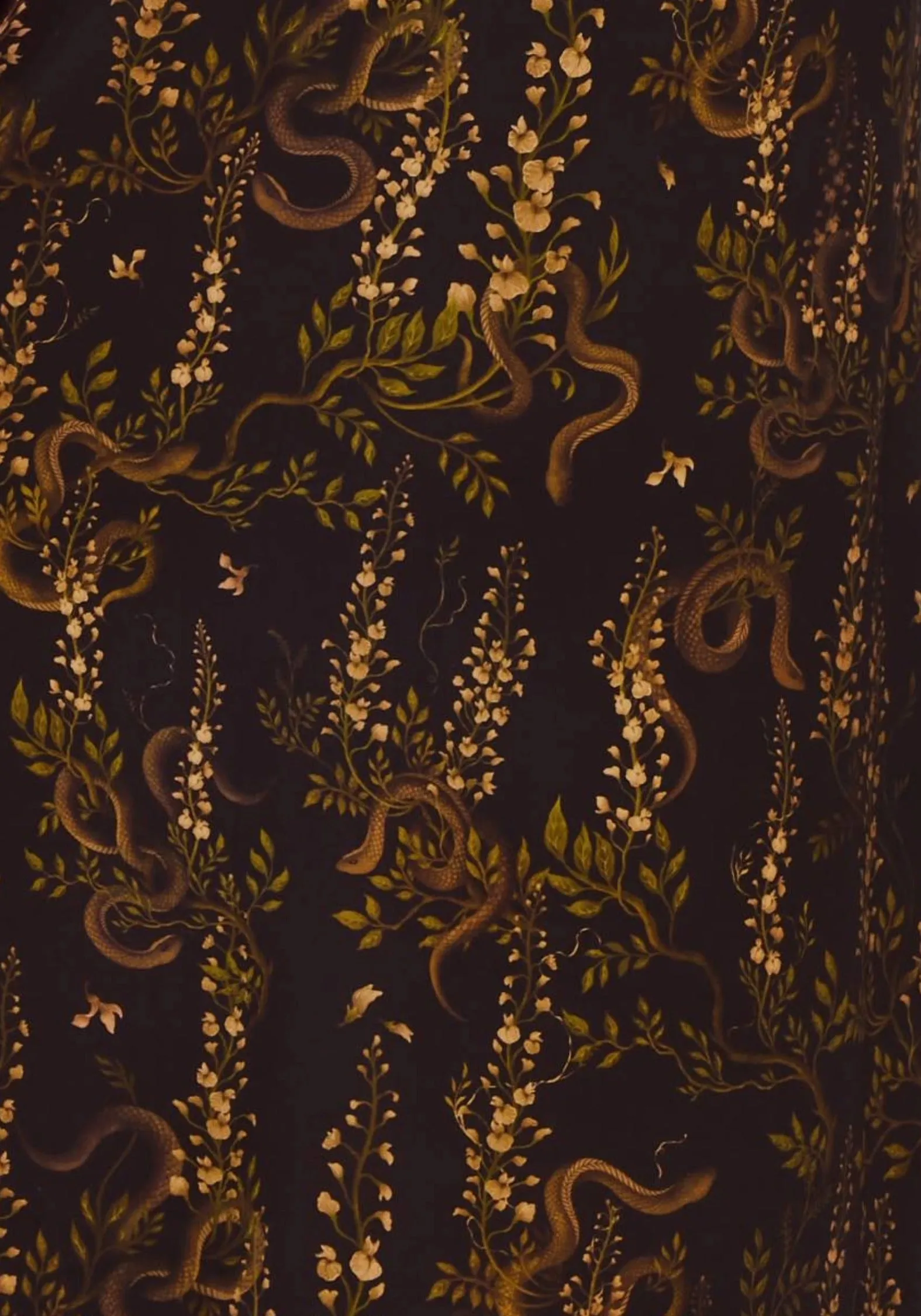 Cold Cozy Azazel Snake Printed Midaxi Dress