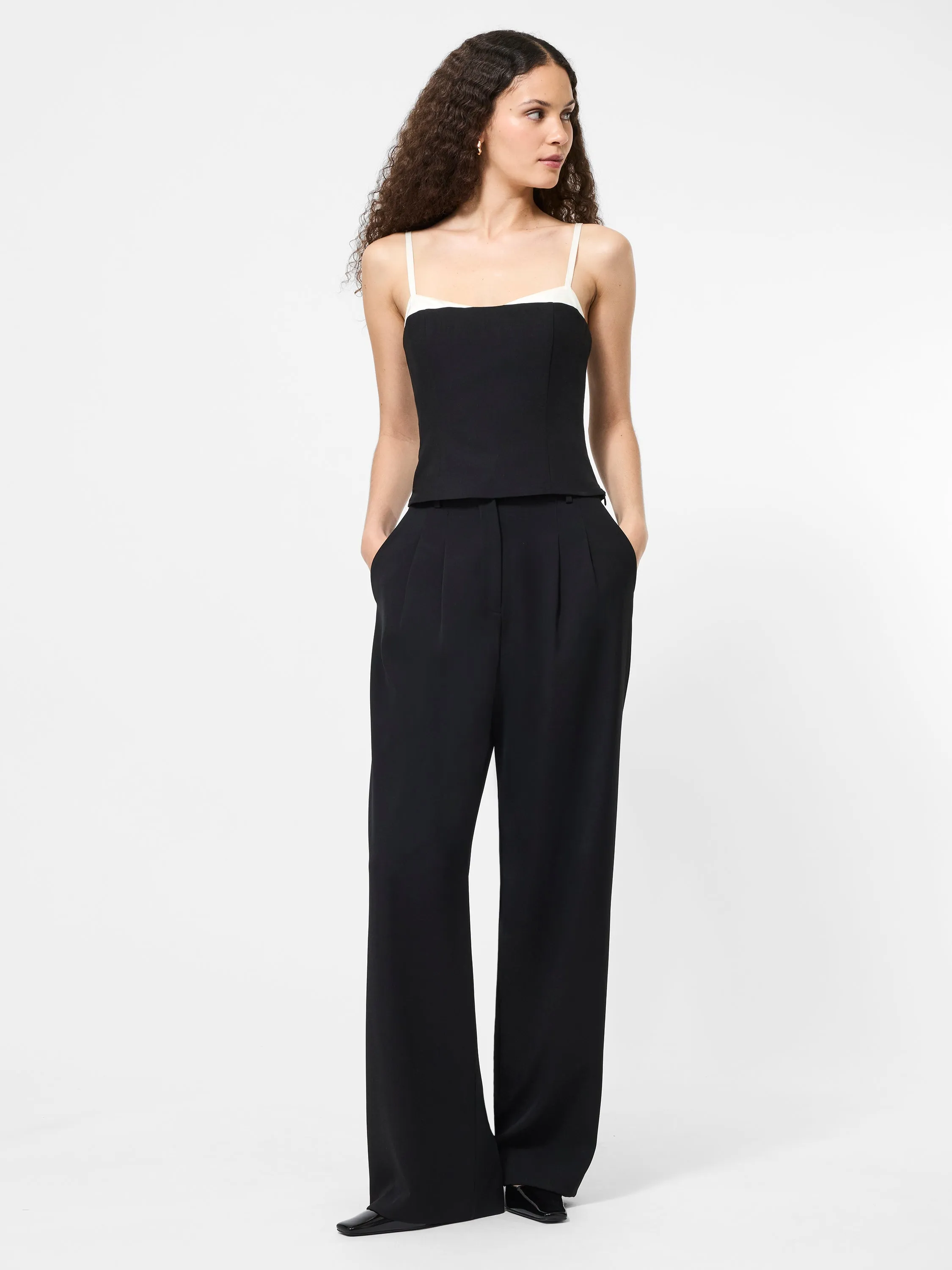 Athletic Wear Azra Twill Corset Strappy Top