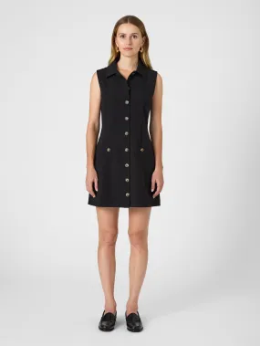 Sleek and Sleek Kind Light Azra Twill Sleeveless Button Down Dress