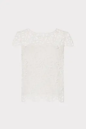 Relaxed Silhouette Baby Curled Lace Top