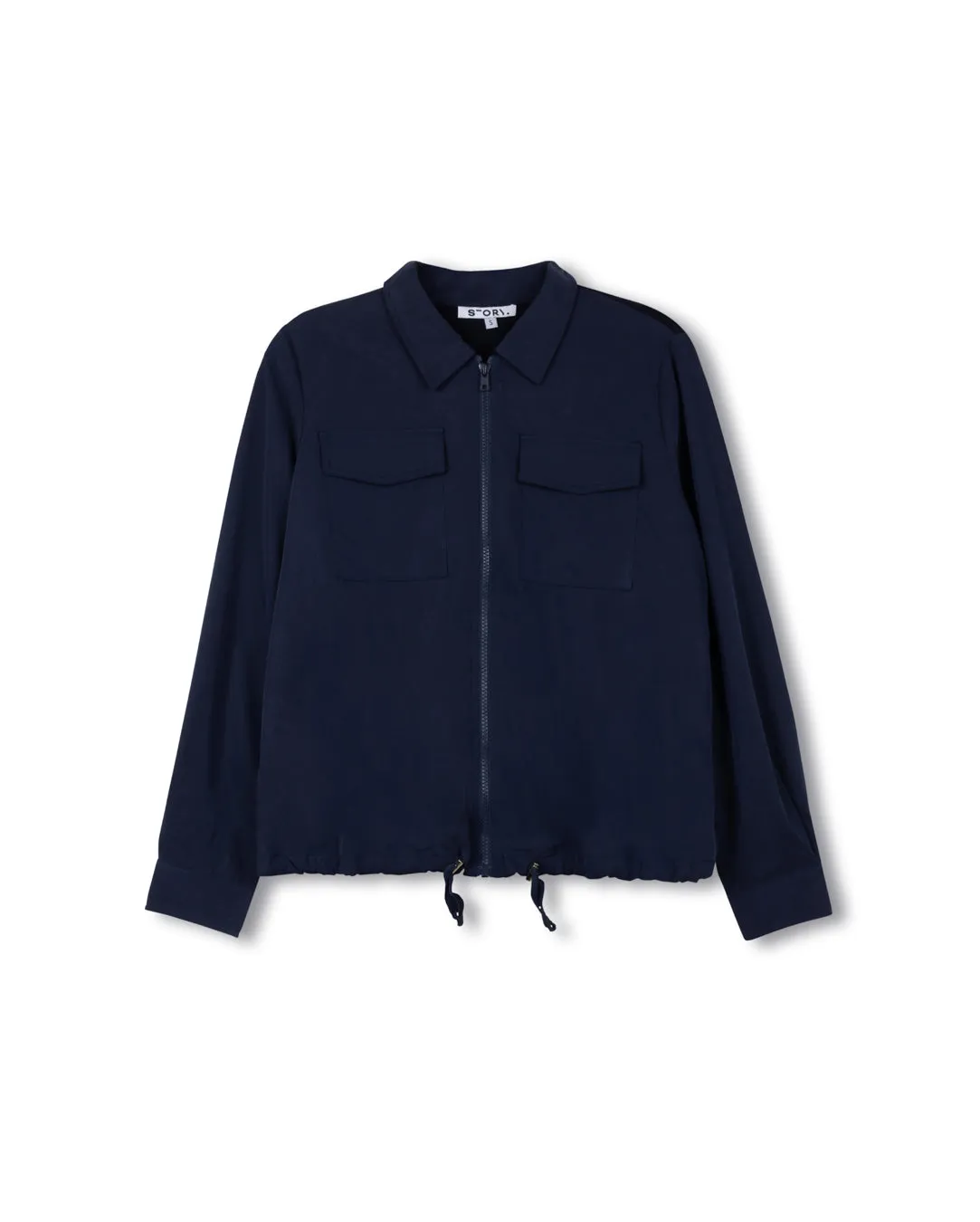 Chill Look Windproof Hood Back Knit Jacket