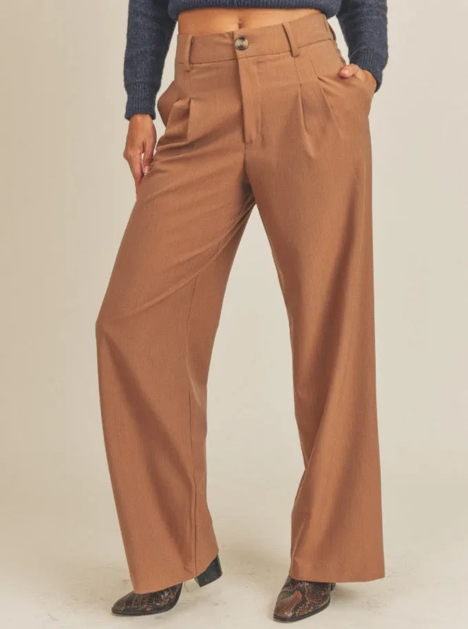 Elegant Formal Bambi Trouser in Coffee