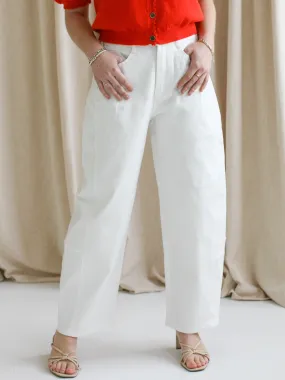 Nina Barrel Leg Jeans Work Ready Soft abrasion resistant coating