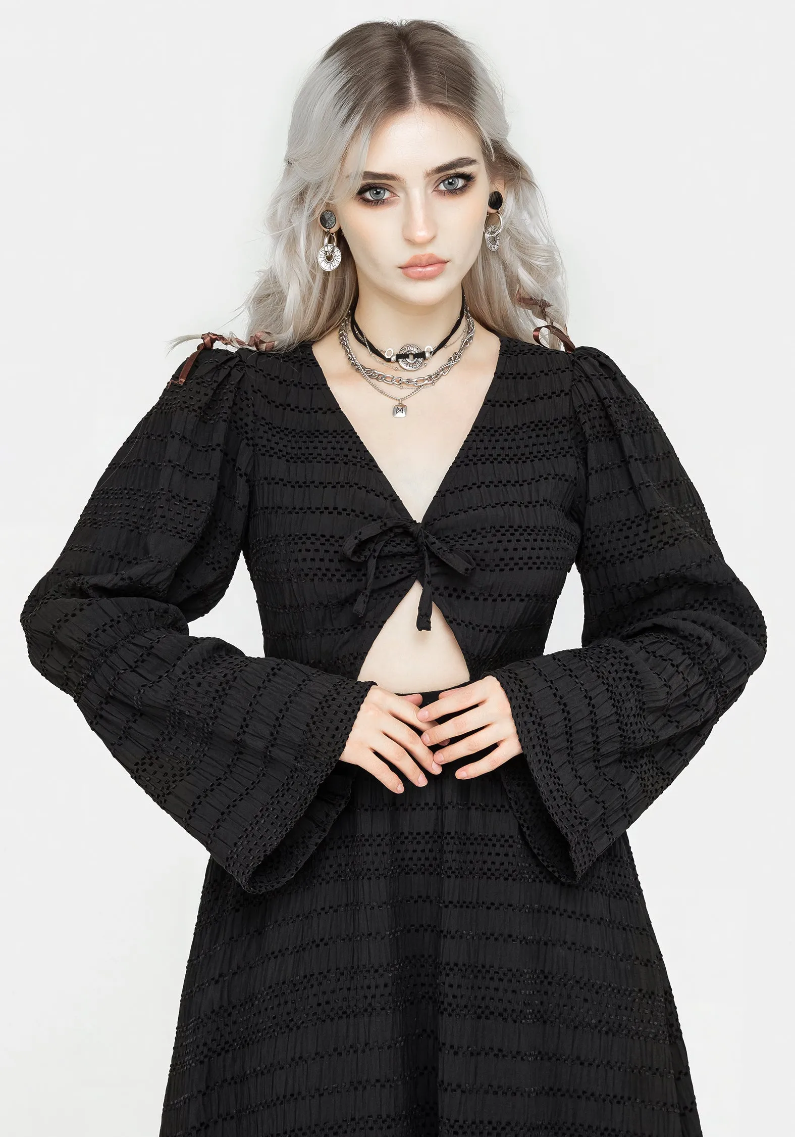 Bathsheba Cutout Midi Dress Beauty Feel