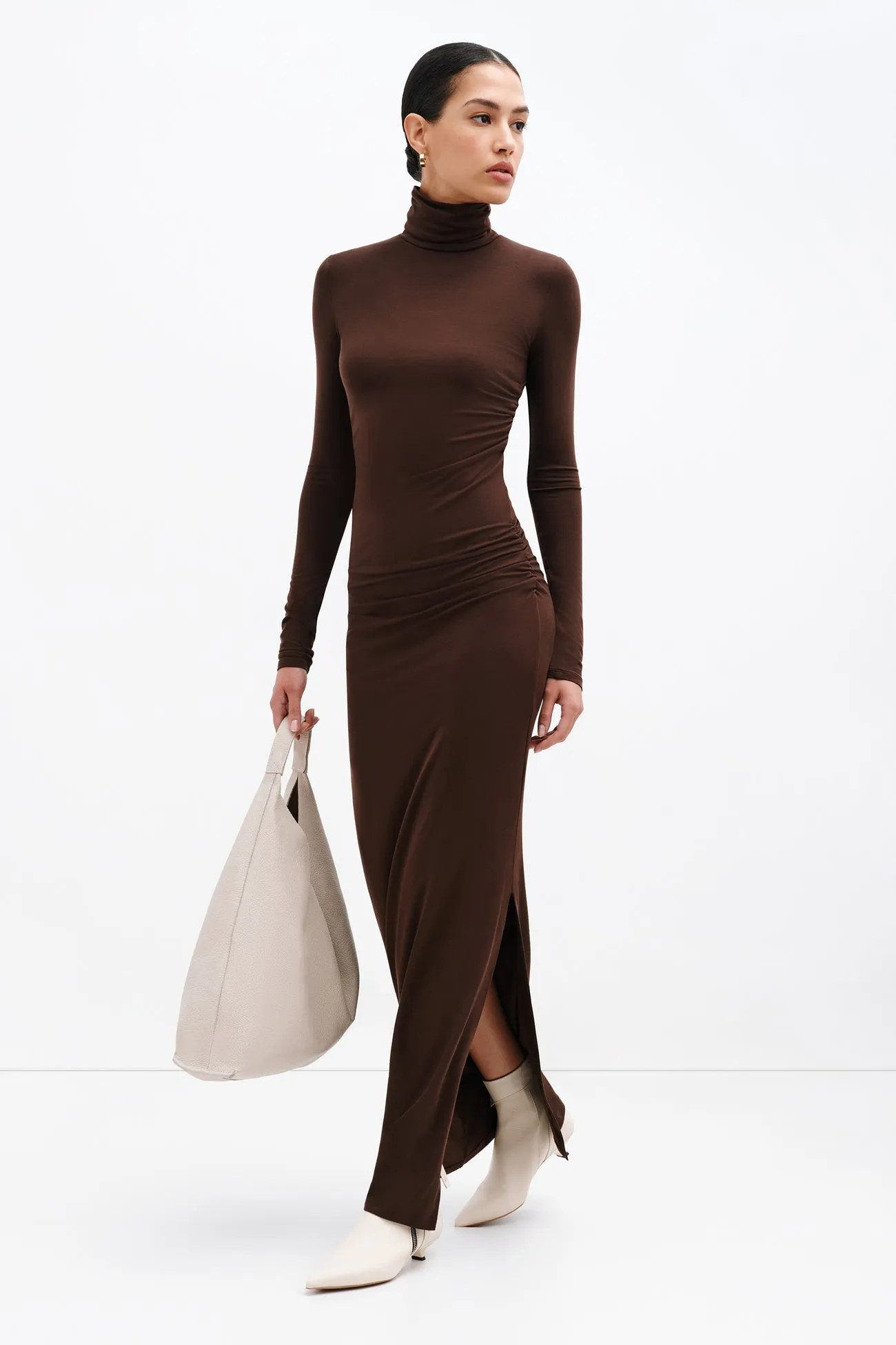 Feminine Style Timeless and Comfortable Baxter Turtleneck Dress