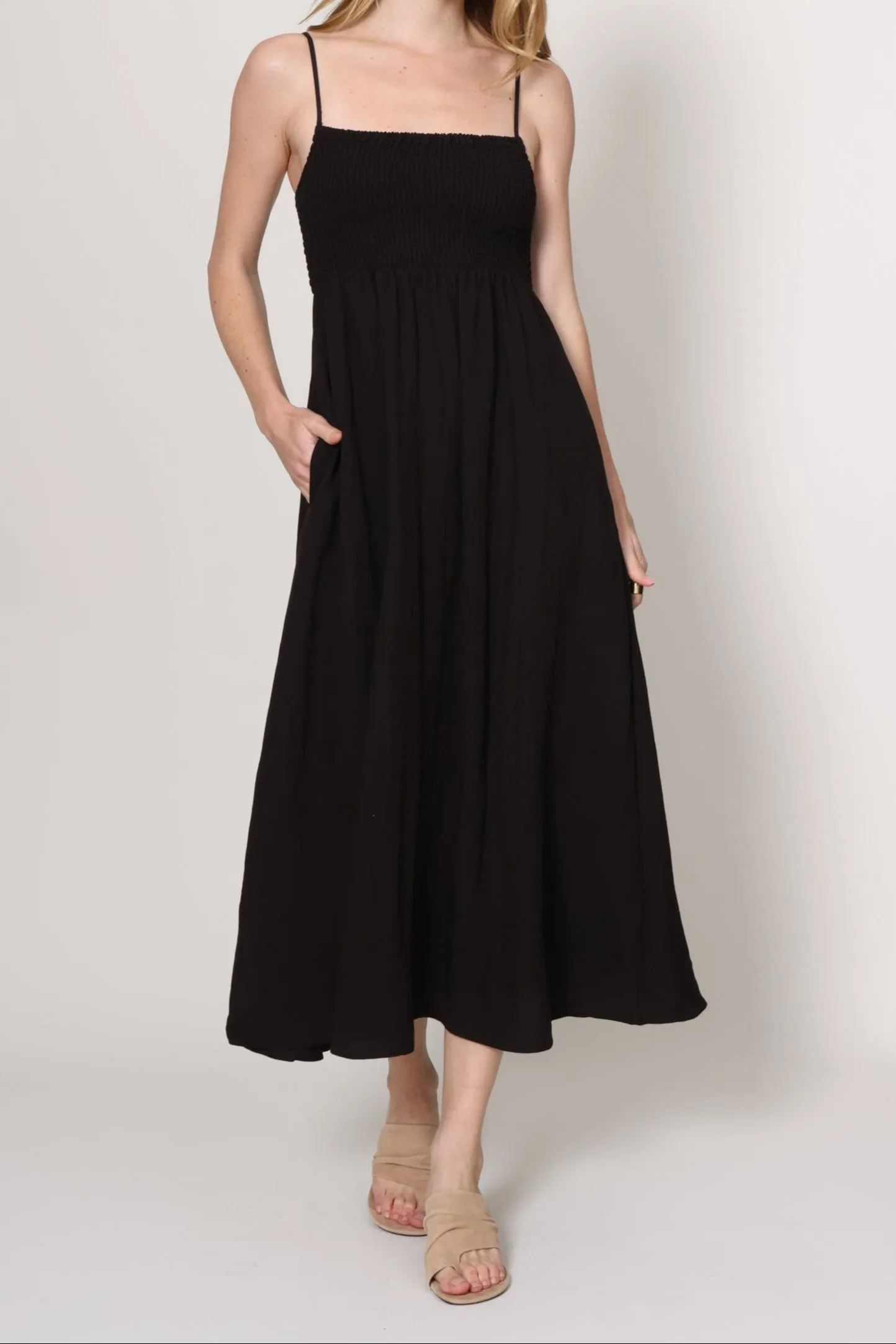 Beachside Midi Dress effortless grace Whimsical Mood