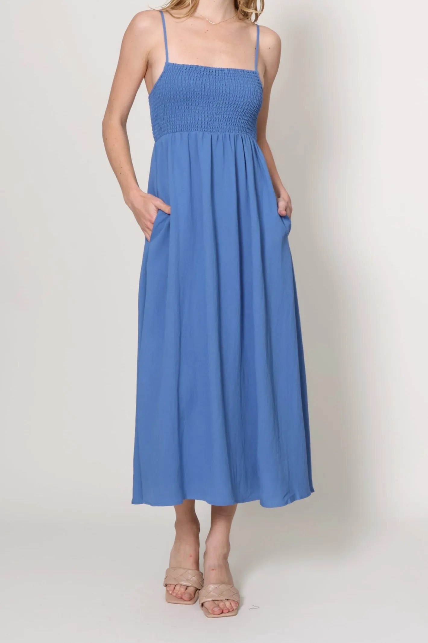 Snag-Resistant Travel-Pack Beachside Midi Dress