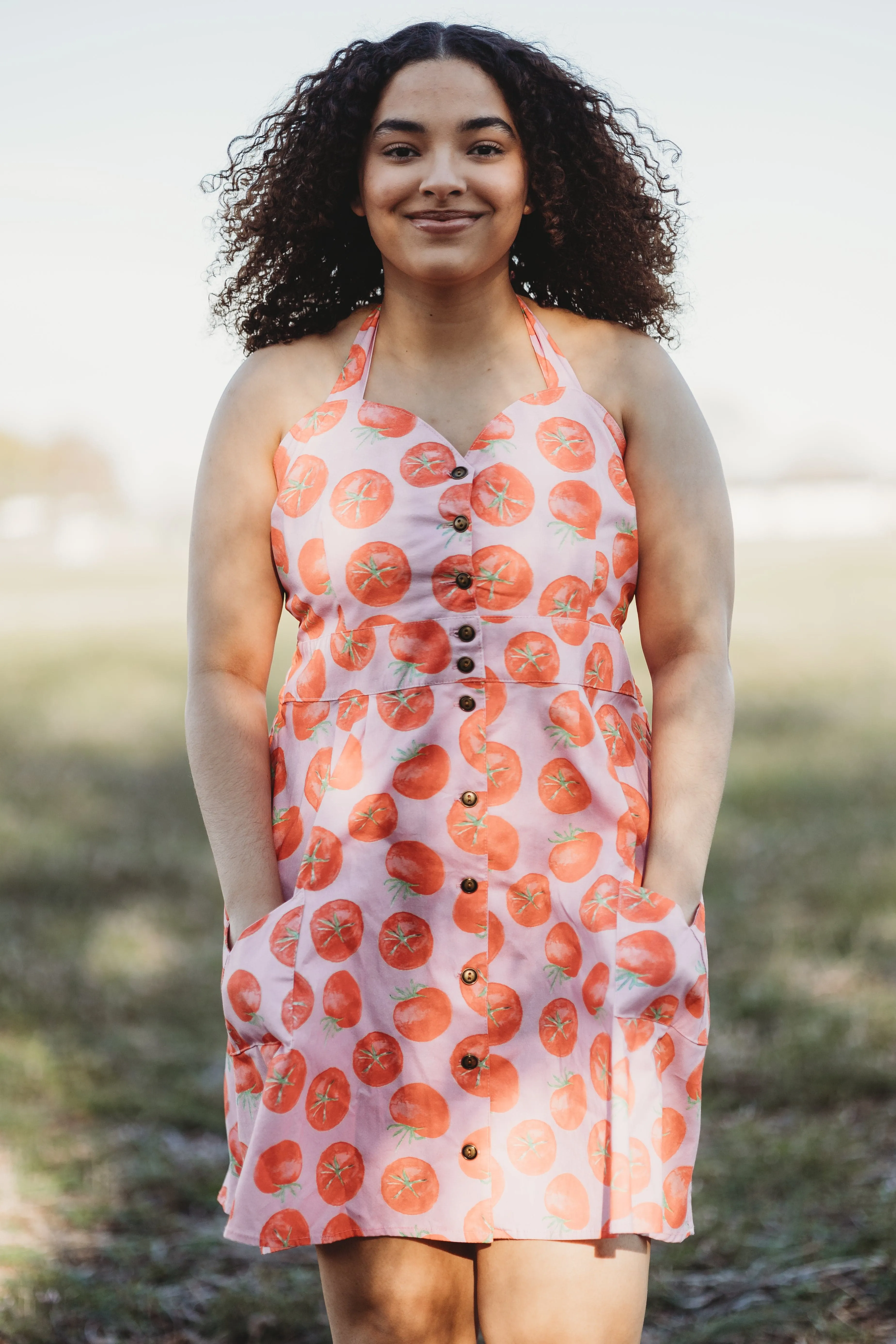 UV-Resistant Bedding Dress in Tomato