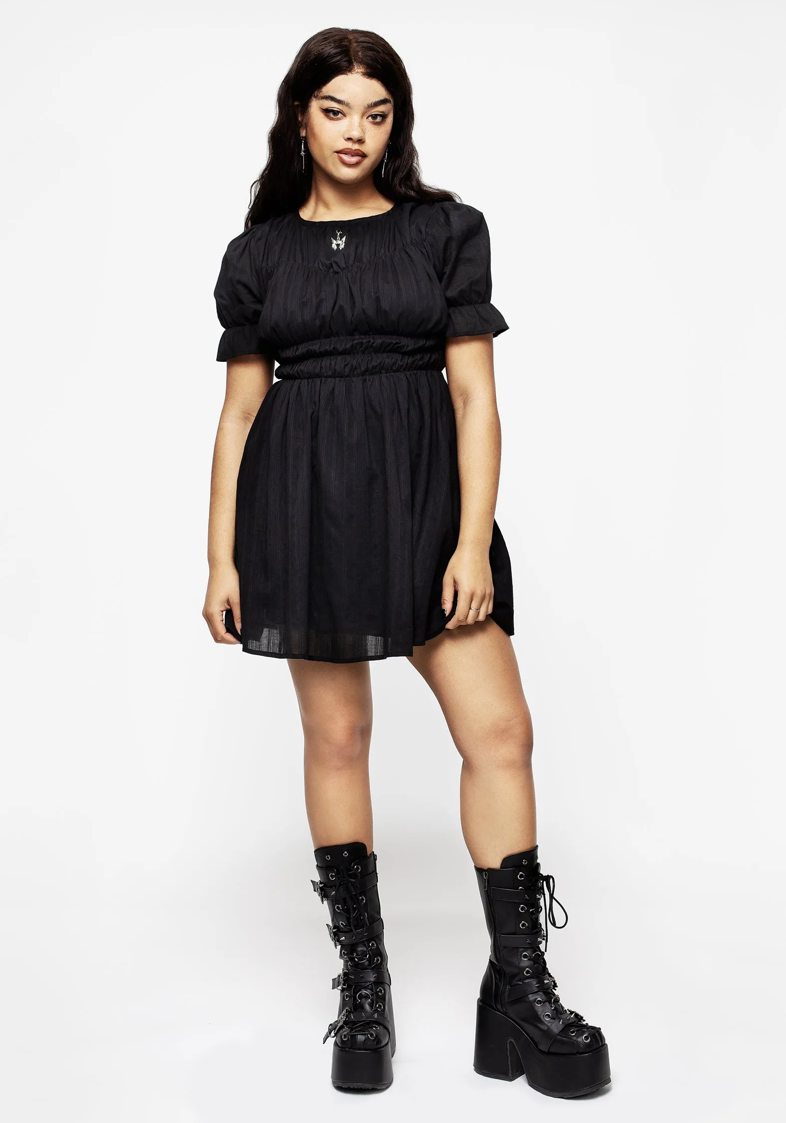 Natural Light Natural Texture Bedelia Cotton Mini Dress