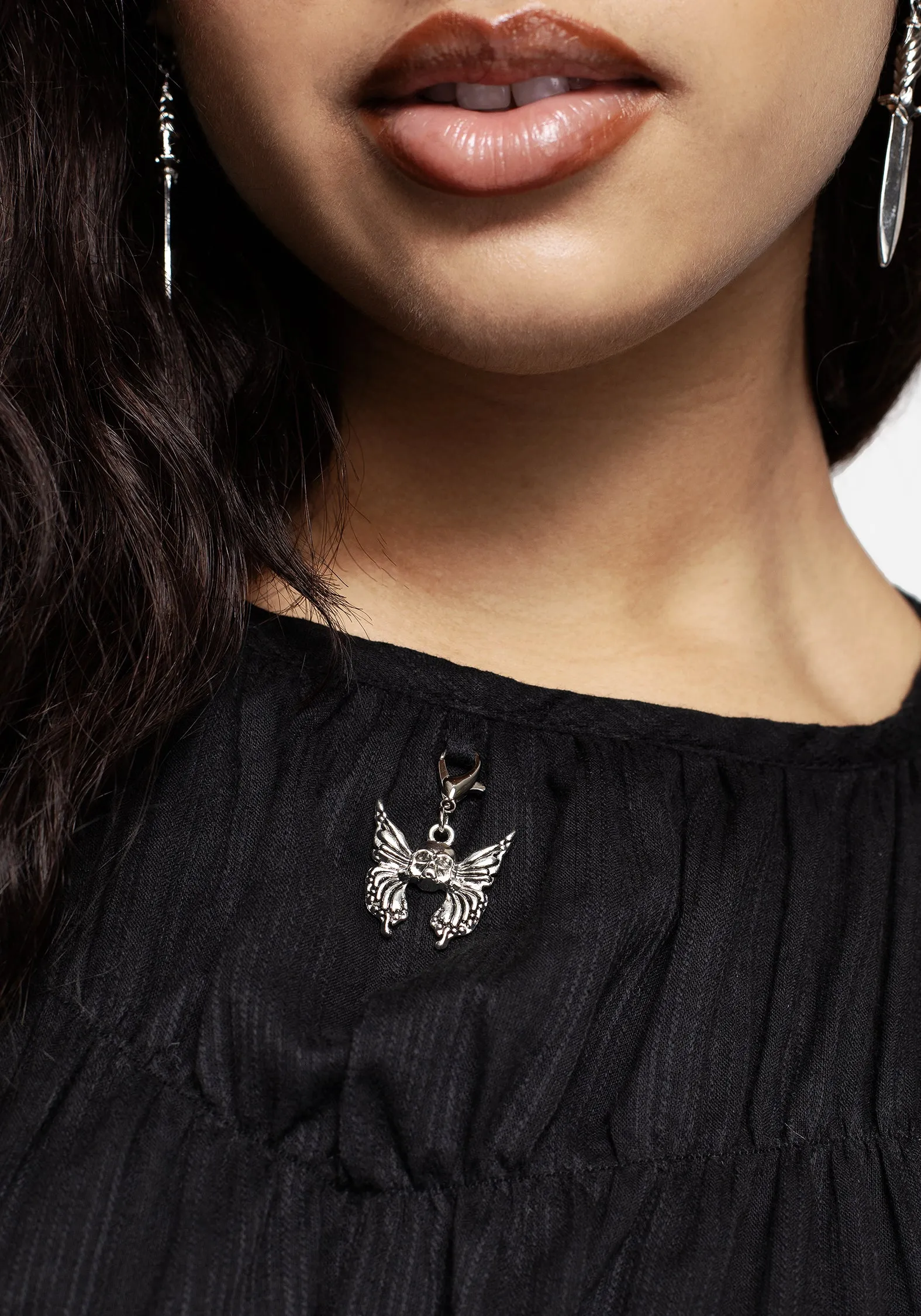 Bedelia Cotton Mini Dress Tassel-Detail