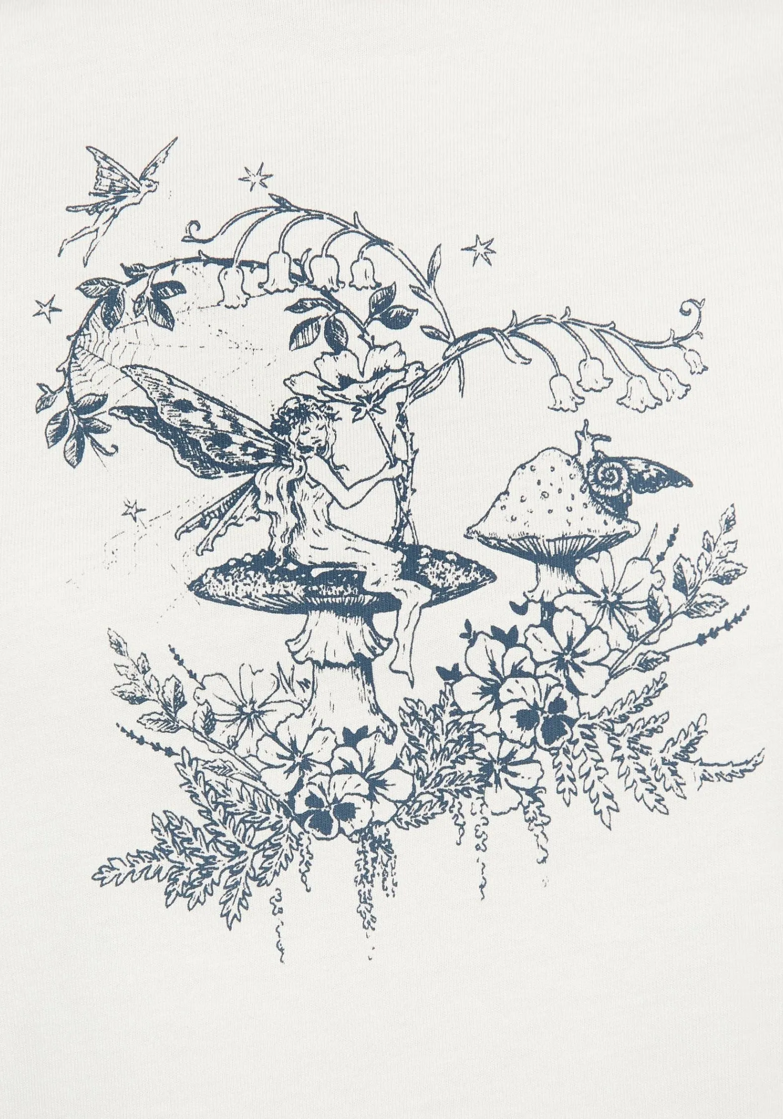 Maypole Cotton Fairy Print Crop T-Shirt Relaxed Tank