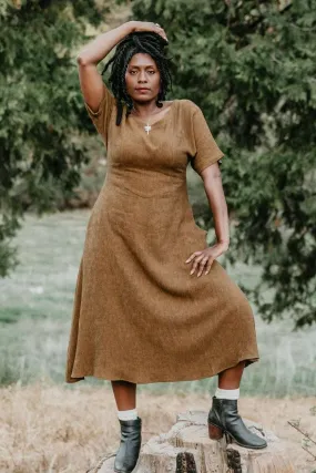 Unisex Option Fashion Layers Bella Dress in Golden Checker