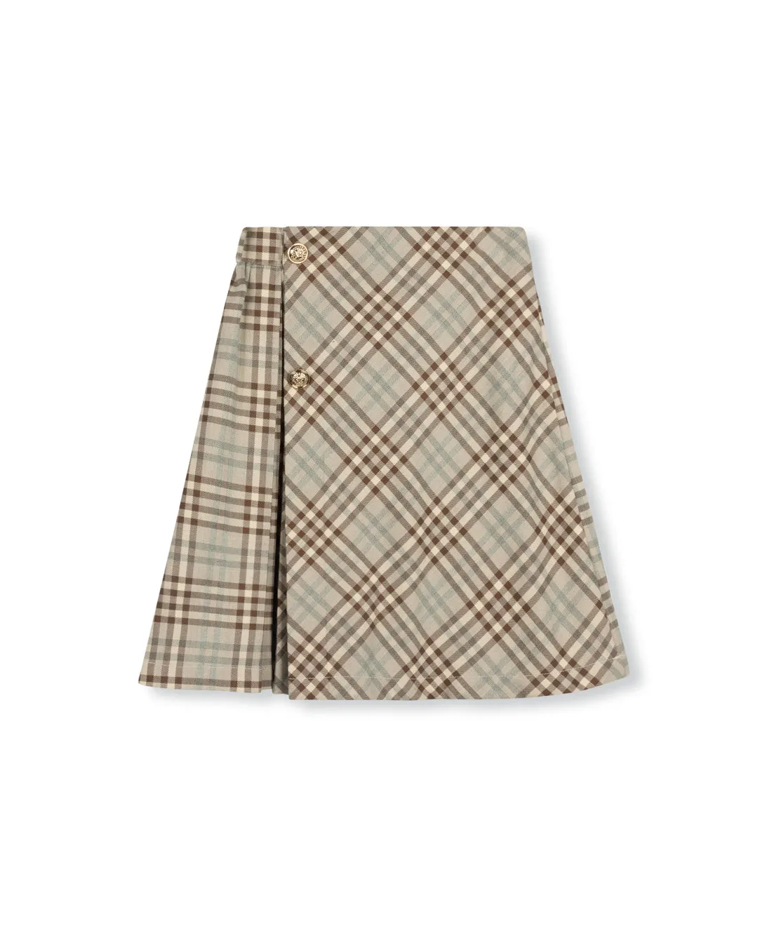 Big Panel And Box Pleat Skirt Monochrome Outfit Creative Layering