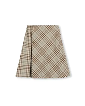 Big Panel And Box Pleat Skirt Plus size option