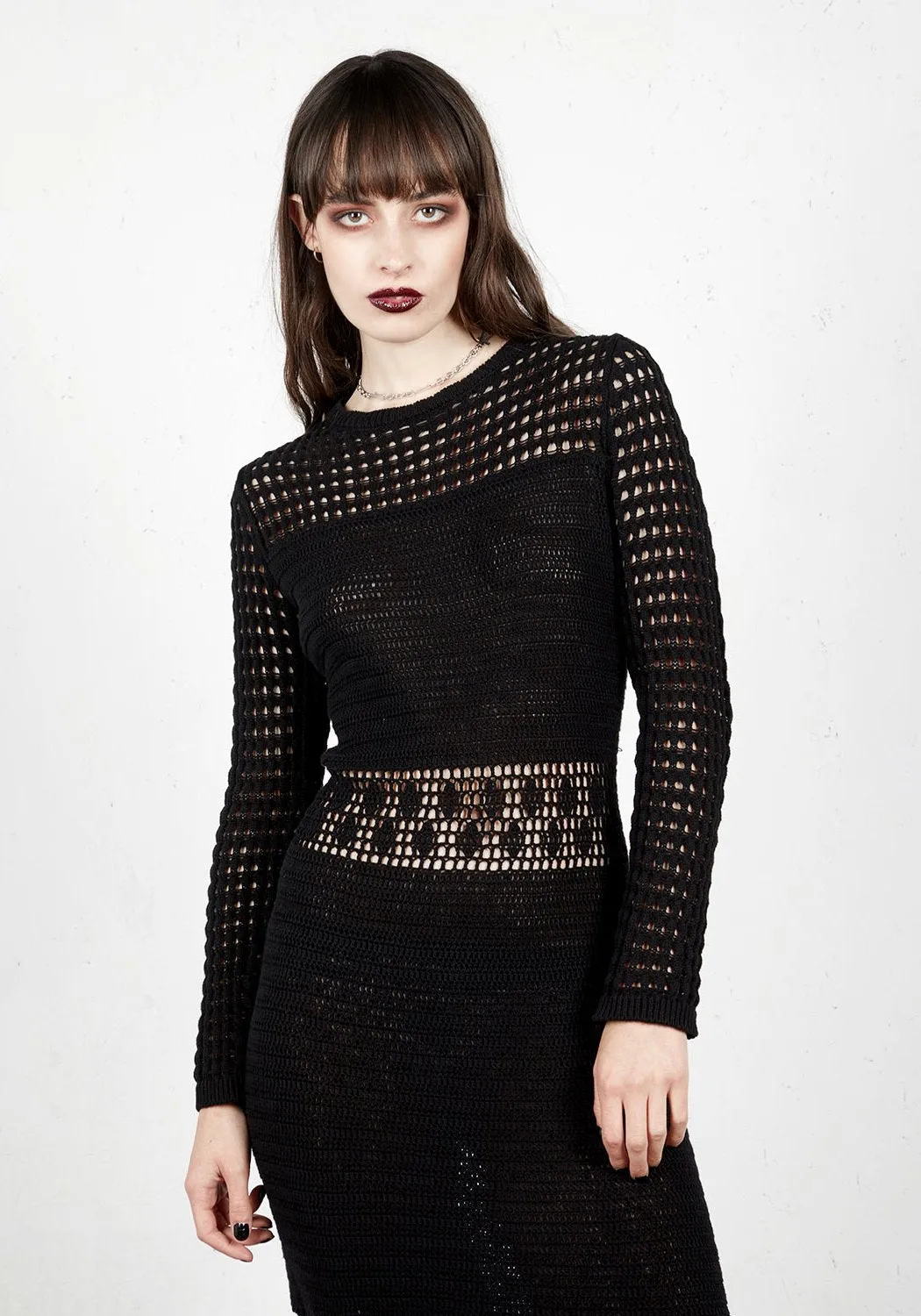 gentle touch Binding Crochet Dress